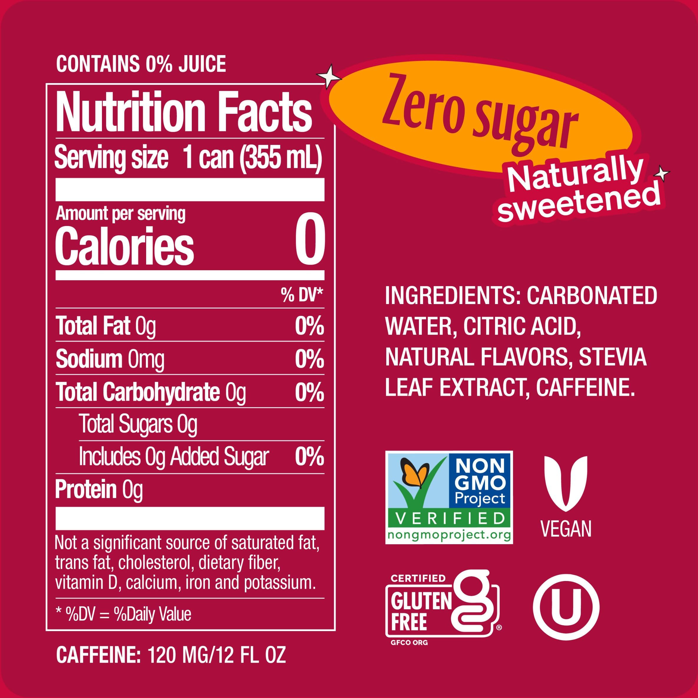 Zevia Zero Sugar, Mango Ginger Energy Drink, 12 Fl Oz Cans (Pack Of 12)