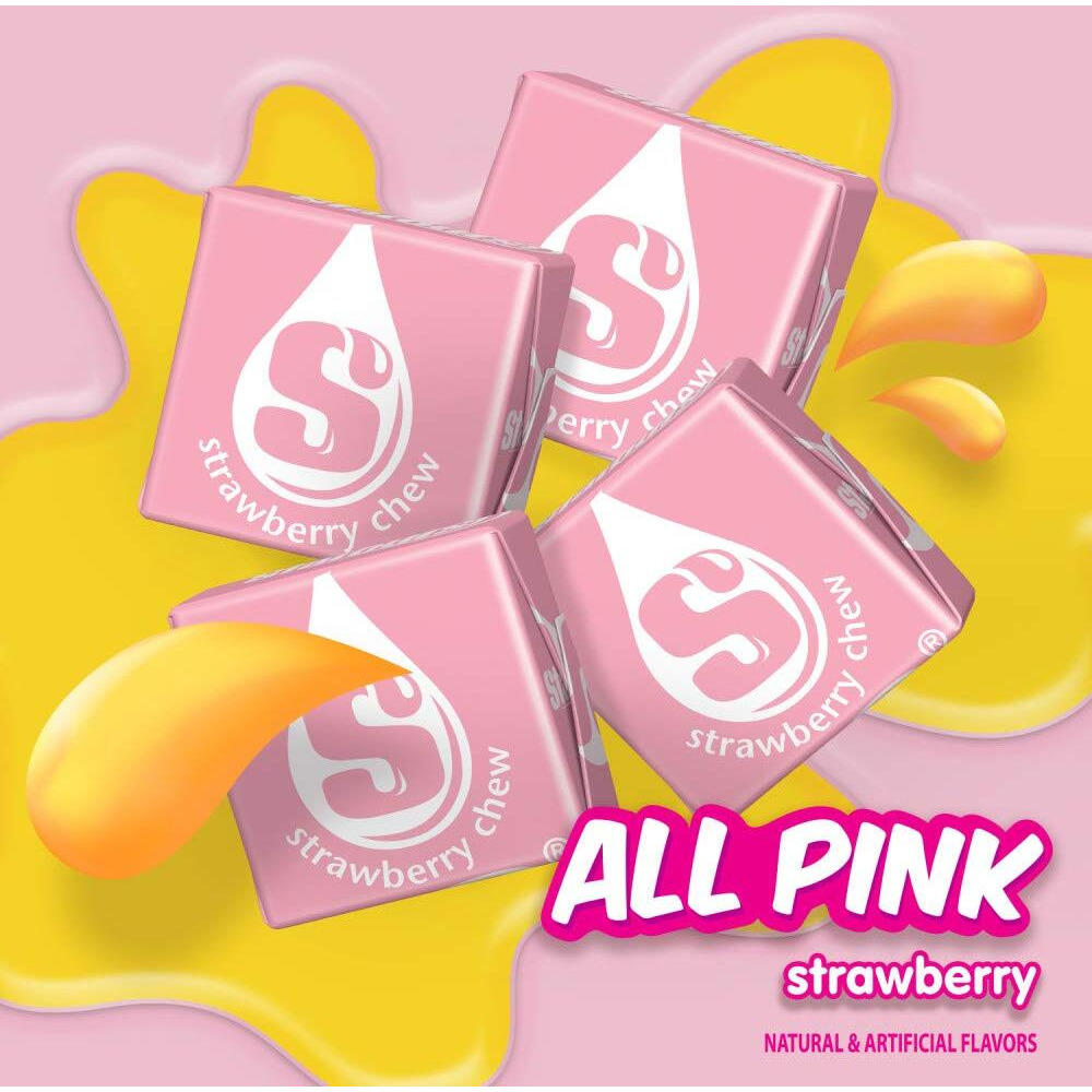 Starburst All Pink Fruit Chews Chewy Candy Bulk Pack, Sharing Size, 15.6 Ounce (Pack Of 6)