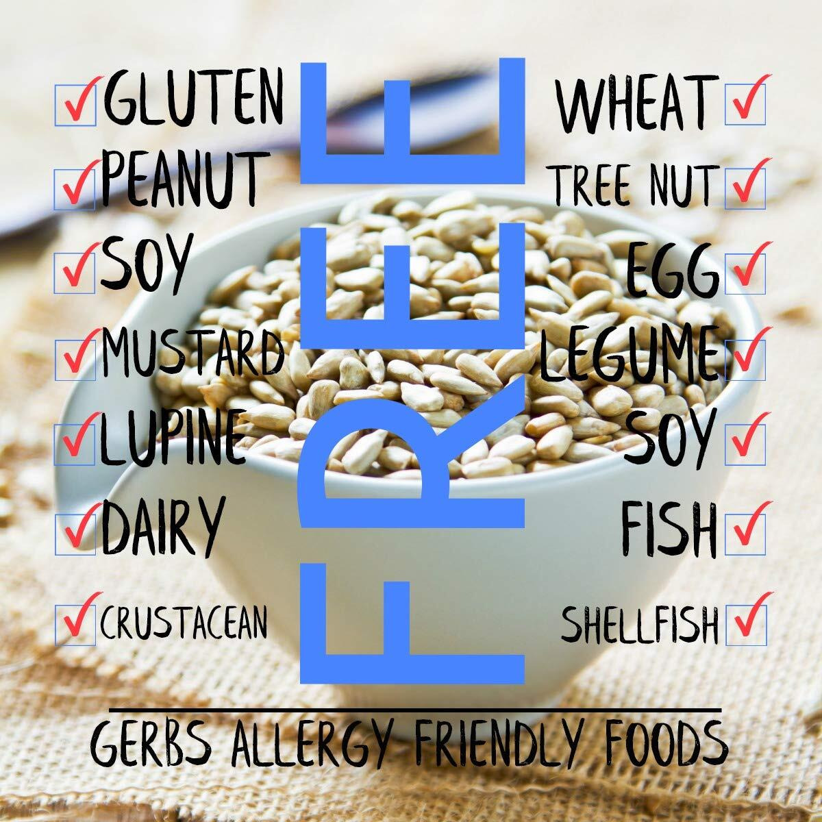 Lightly Sea Salted Sunflower Seed Kernels By Gerbs - 2 Lbs - Top 11 Food Allergen Free & Non Gmo - Premium Dry Roasted Seeds - Cog Usa