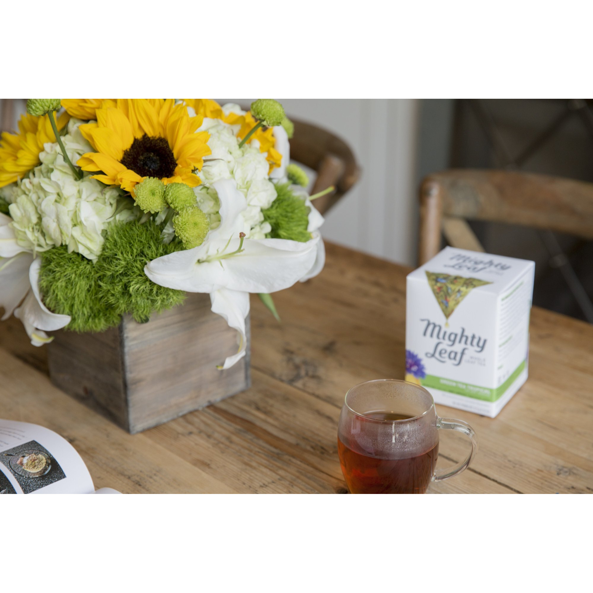 Mighty Leaf Green Tea, Tropical, 15 Pouches (Pack Of 3)