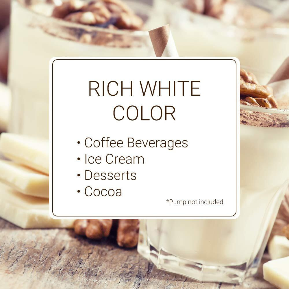 Monin - Gourmet White Chocolate Sauce, Creamy And Buttery, Great For Desserts, Coffee, And Snacks, Gluten-Free, Non-Gmo (12 Ounce)