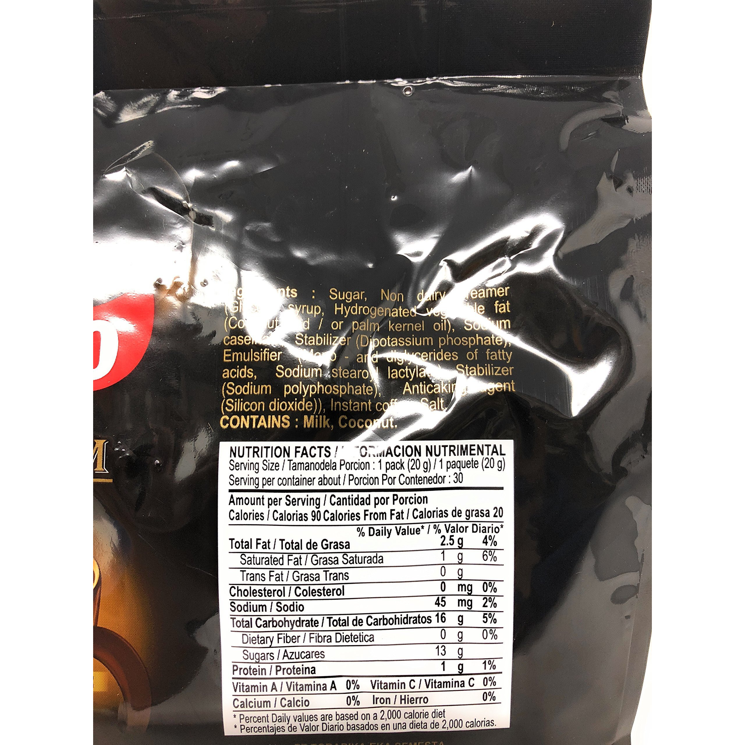 2 Packs Kopiko 3 In 1 Instant Coffee, 21.2 Oz, (30 Sachets)