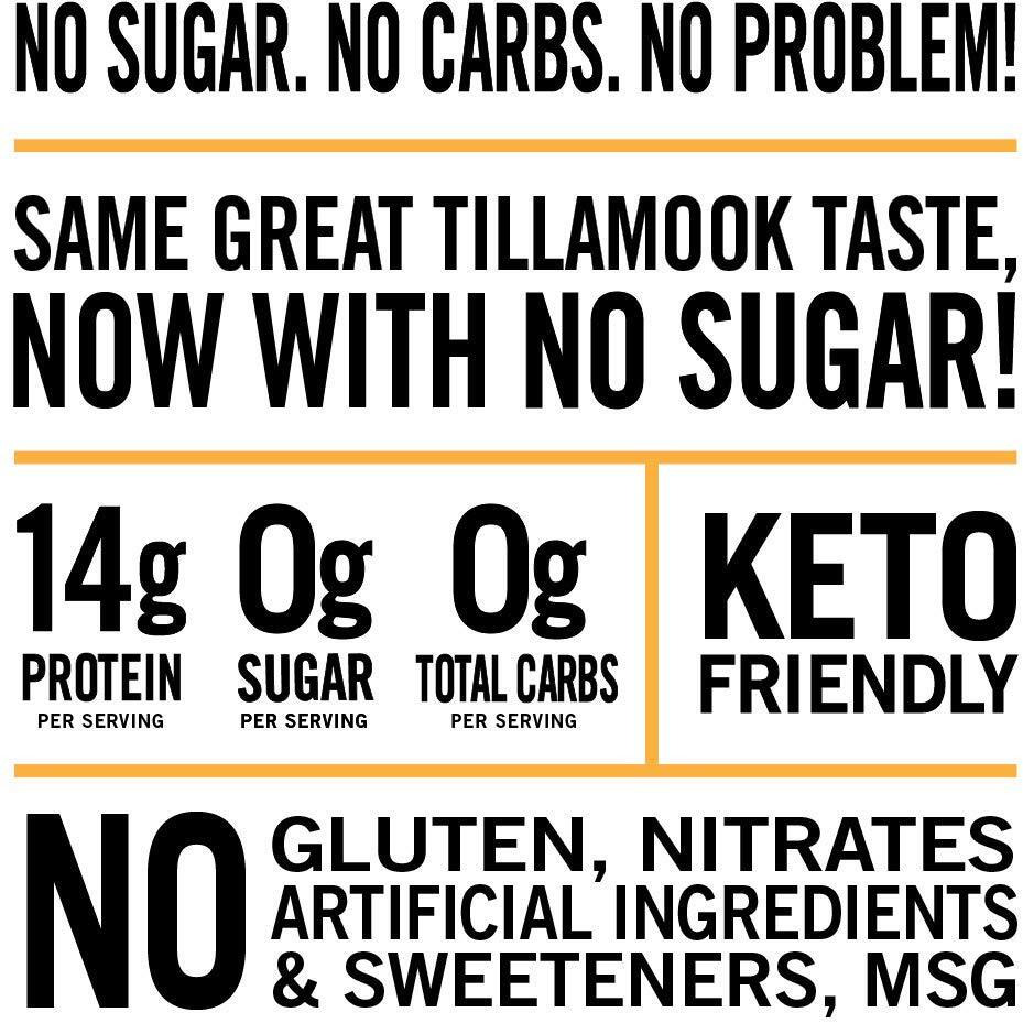 Tillamook Country Smoker Keto Friendly Zero Sugar Beef Jerky, Original, 2.2 Ounce (Pack Of 4)