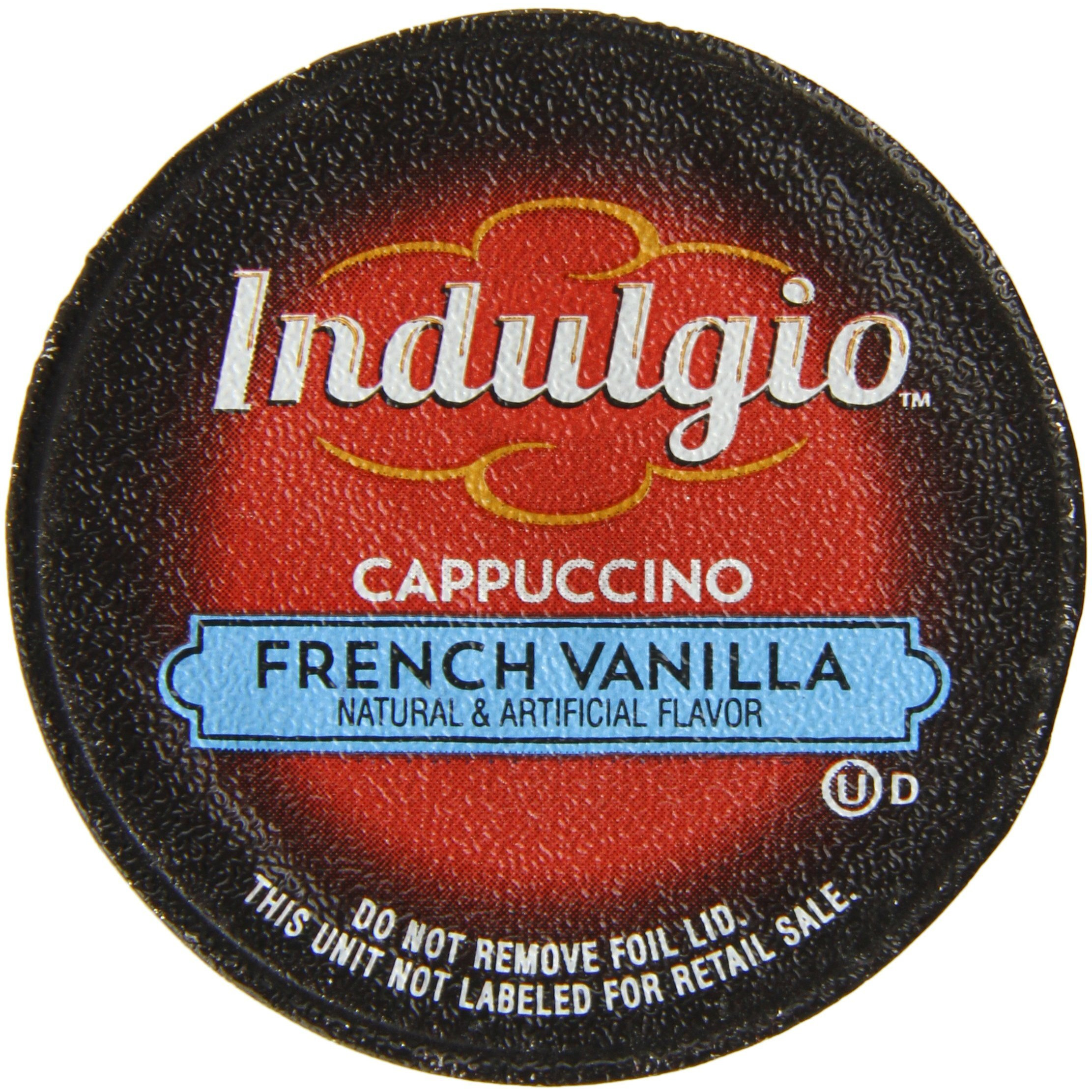 Indulgio French Vanilla Cappuccino Single Serve For Keurig K-Cup Brewers, 24 Count (Compatible With 2.0 Keurig Brewers)