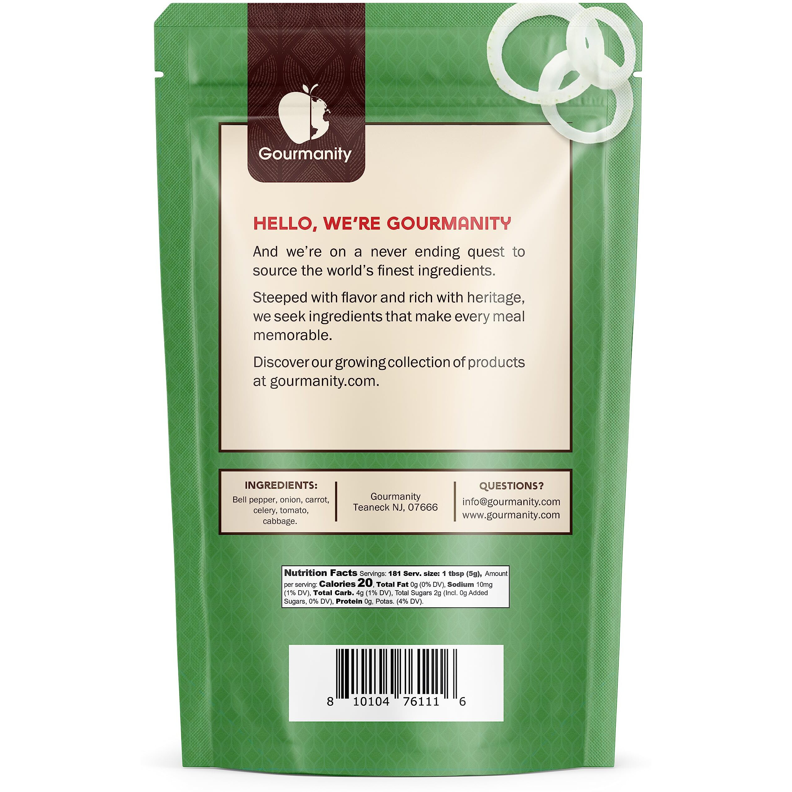 Gourmanity Dehydrated Mixed Vegetables, All Natural Dried Ramen Topping, Adds Color Flavor And Texture To Your Vegetable Soups And Stews, 10Oz Bag.