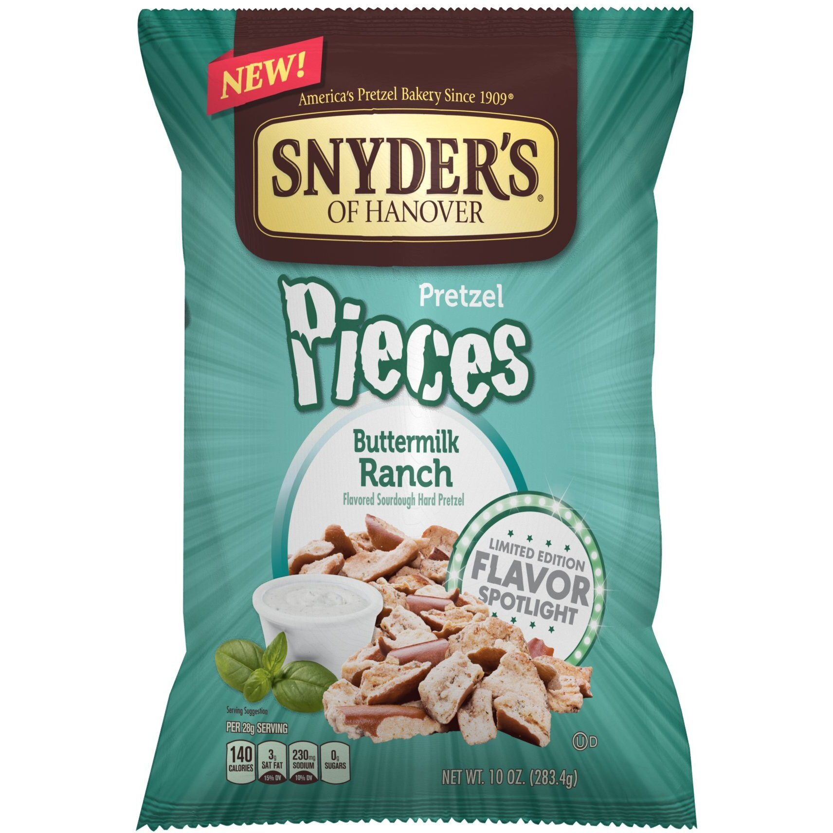 Snyder's Of Hanover Pretzel Pieces, Buttermilk Ranch, 10 Ounce