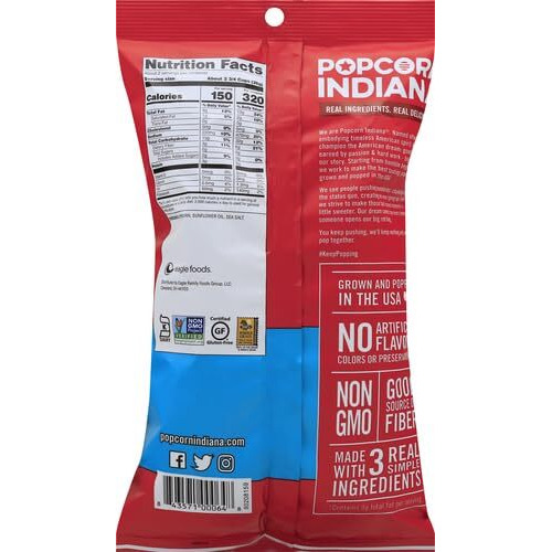 Popcorn, Indiana Sea Salt, 2.1-Ounce (Pack Of 6)