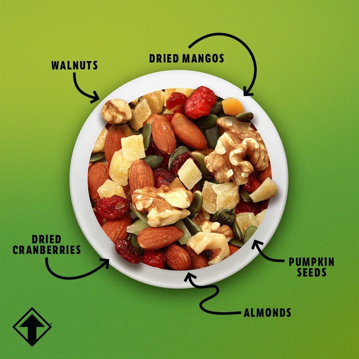 Gourmetnut Power Up Trail Mix, Mega Omega Trail Mix 26 Oz