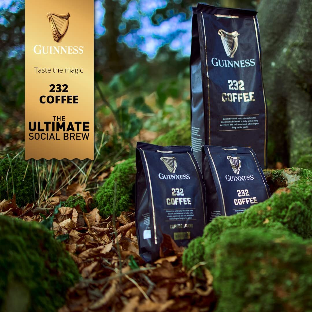 Exclusive, Limited Edition Guinness Coffee '232' Brew By Tiki Tonga Coffee Roasters. Roasted In The United Kingdom (Whole Roasted Beans)