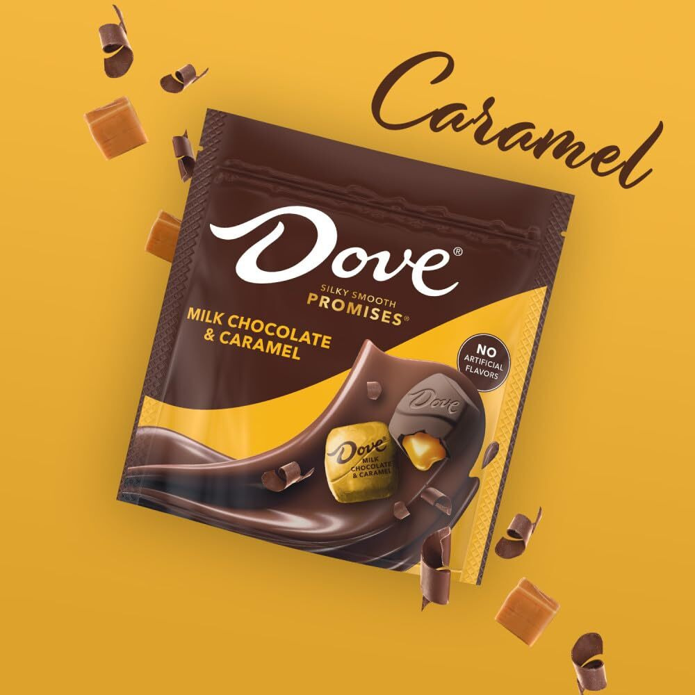 Dove Promises Milk Chocolate Caramel St. Patricks Day Candy, 6.74 Oz Bag (Pack Of 8)