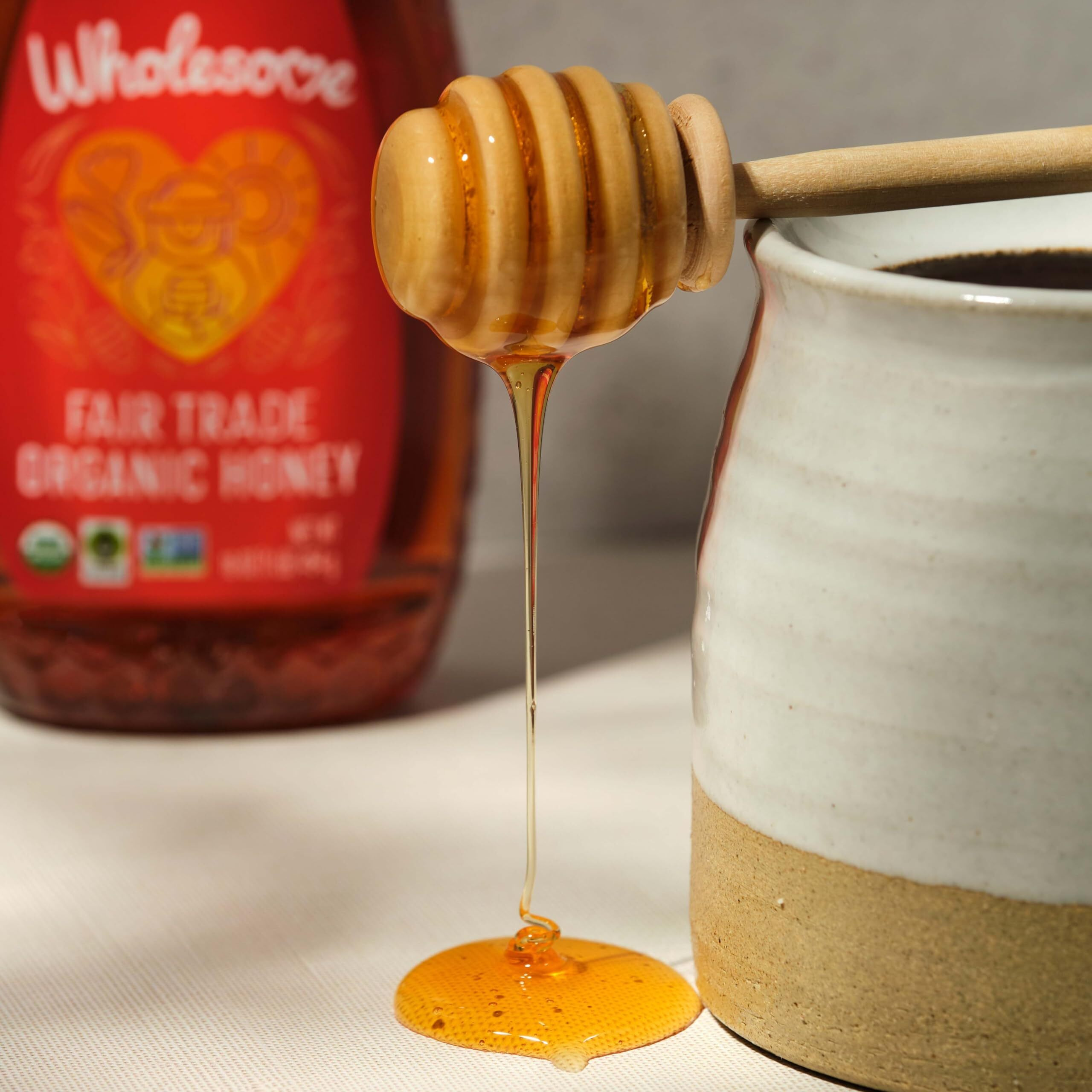Wholesome Fair Trade Organic Honey, 454 Gm, 16 Ounces (Pack Of 6)
