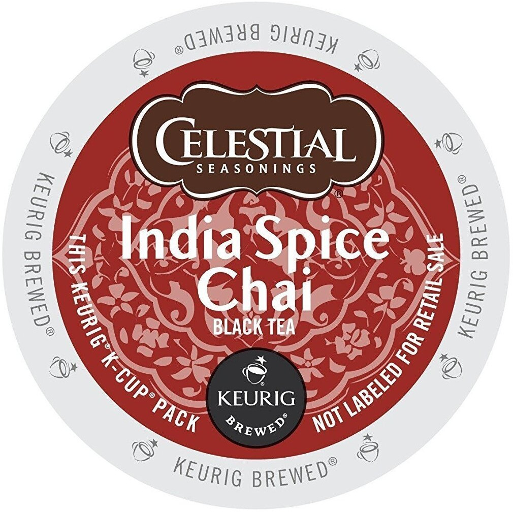 Celestial Seasonings India Spice Chai Tea K-Cup 48 Count Case