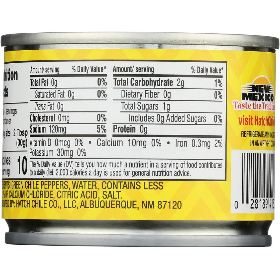 Hatch Mild Diced Green Chilis 4 Ounce (Pack Of 12)