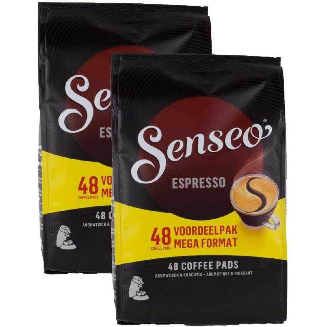 Senseo Coffee Pods, Espresso, Ground Coffee Pods For Coffee Makers, Espresso Machines, 48 Count Single-Serve Coffee Pods (Pack Of 2)