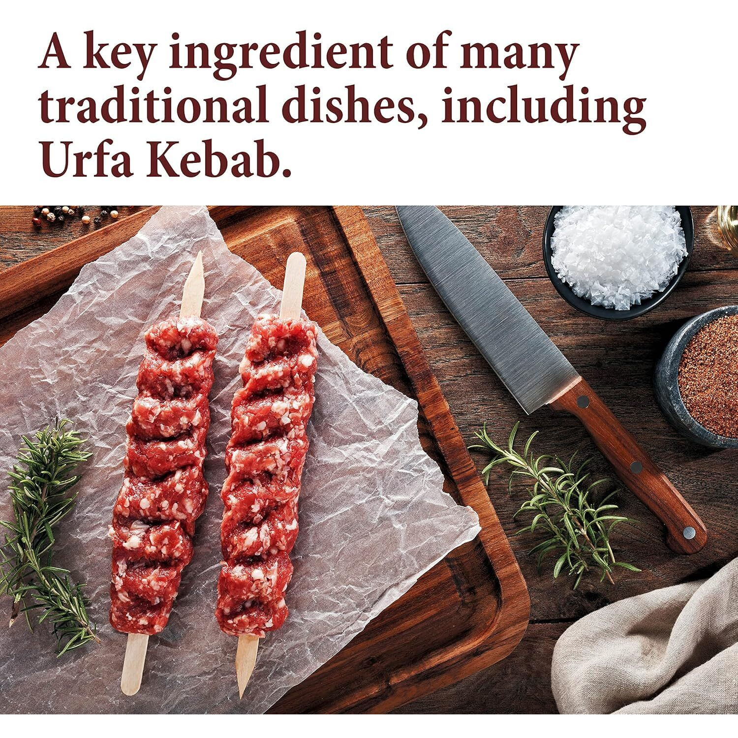 The Spice Way Urfa Biber - (4 Oz) A Unique Black Chili Pepper Flakes (Isot)