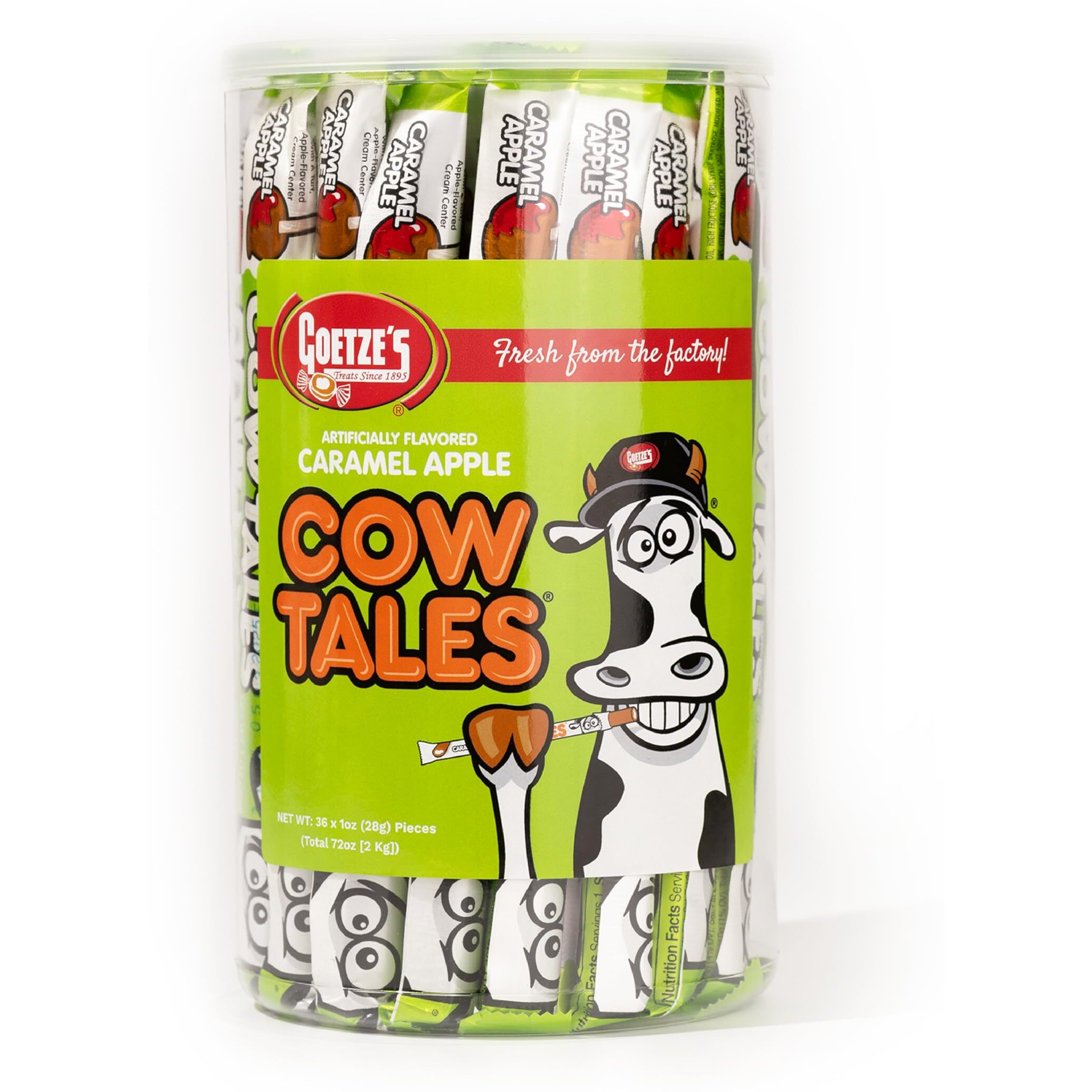 Goetze's Caramel Cow Tales, Apple, 36 Count