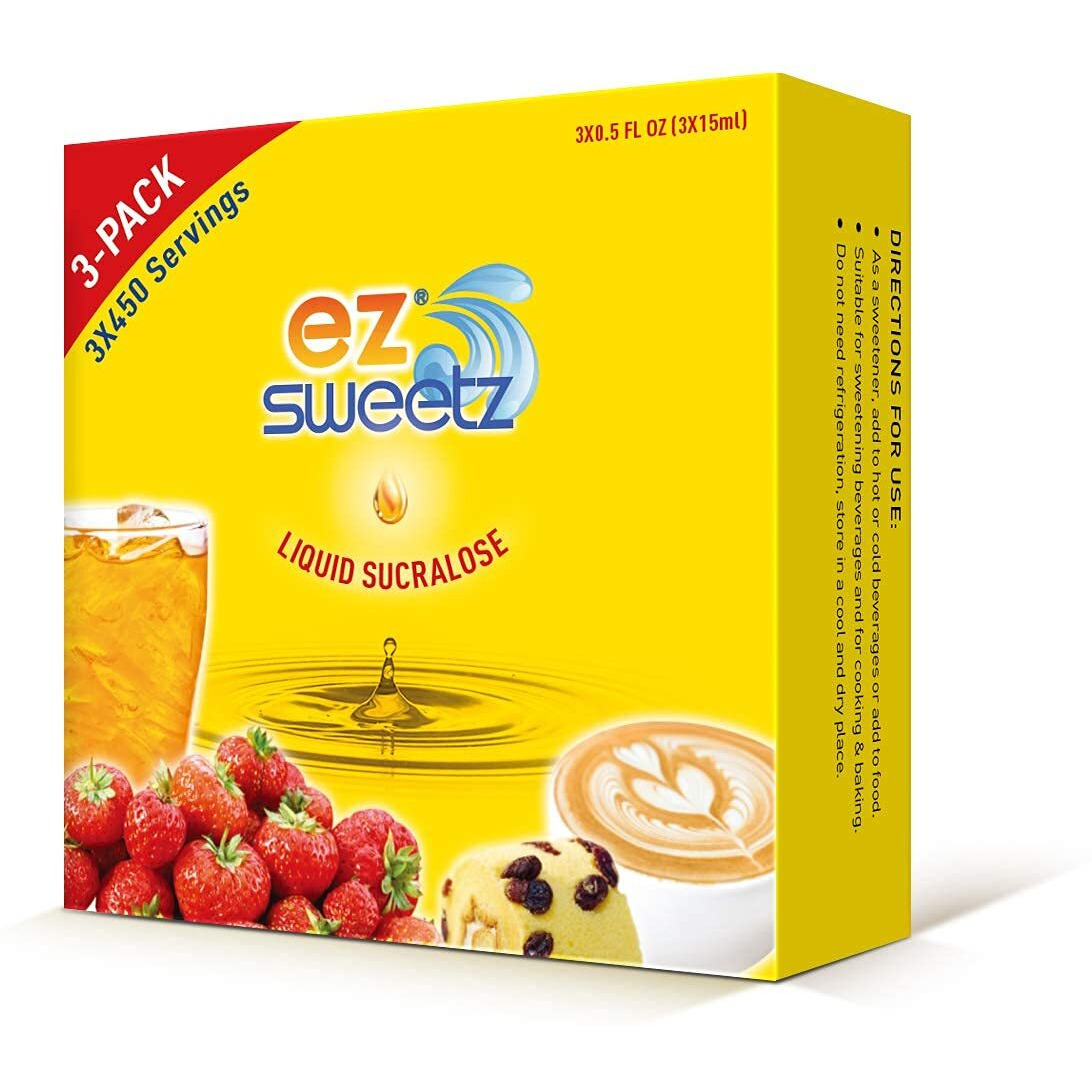0.5 Oz - Liquid Sweetener 450 Servings/Bottle | 3-Bottle X 1-Pack