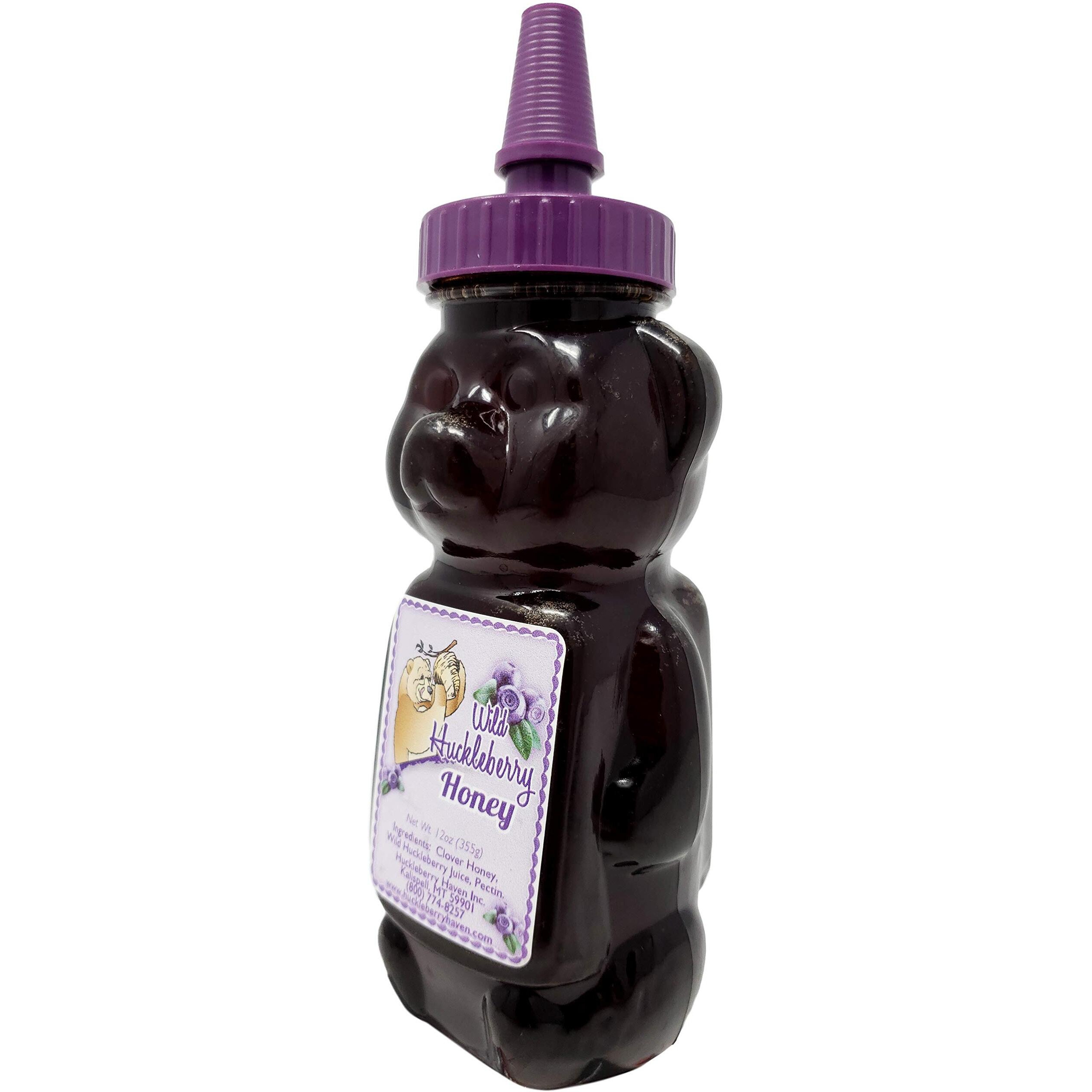 Wild Huckleberry Honey Bear 12.0 Oz