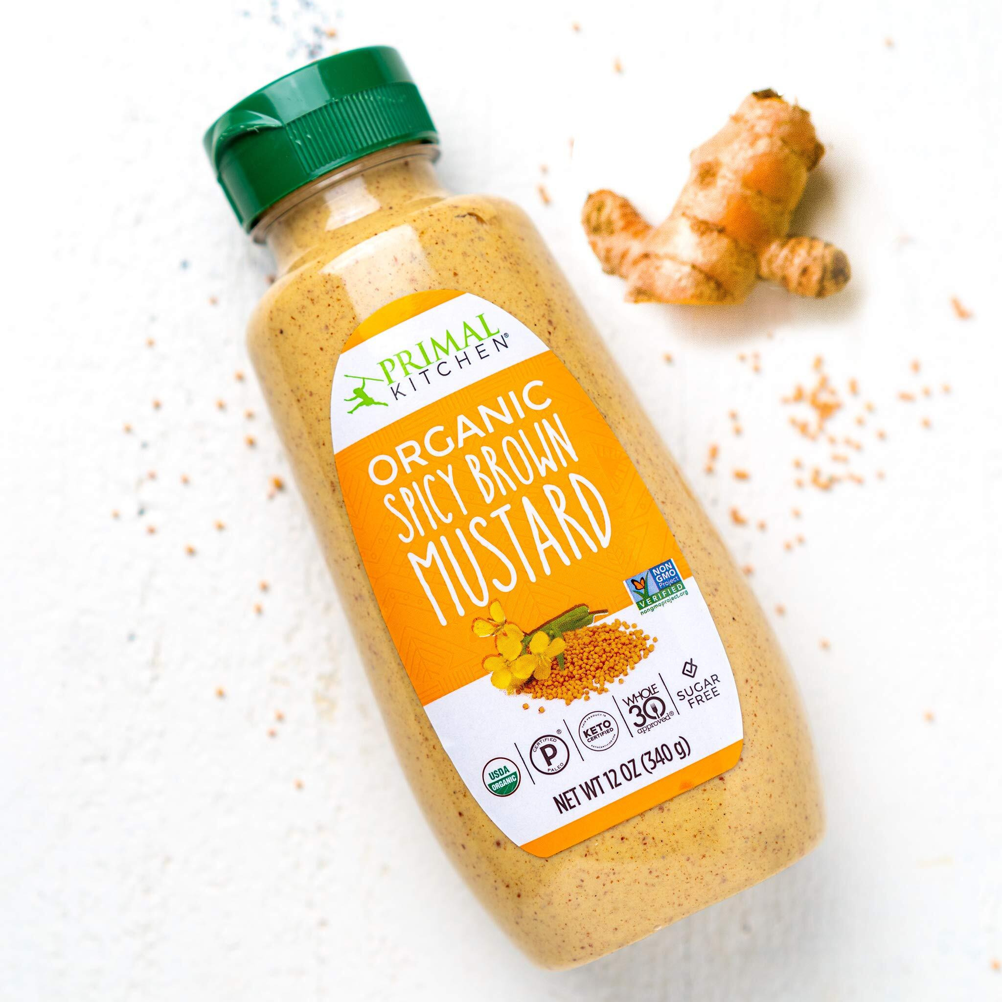 Primal Kitchen Organic Mustard Variety Pack, Dijon & Spicy Brown, Whole30 Approved, Certified Paleo, And Keto Certified, 12 Ounces, Pack Of 2