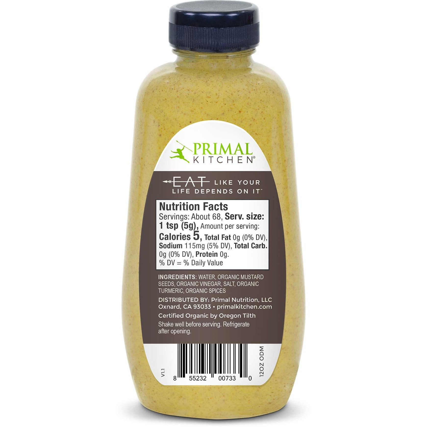 Primal Kitchen Organic Mustard Variety Pack, Dijon & Spicy Brown, Whole30 Approved, Certified Paleo, And Keto Certified, 12 Ounces, Pack Of 2