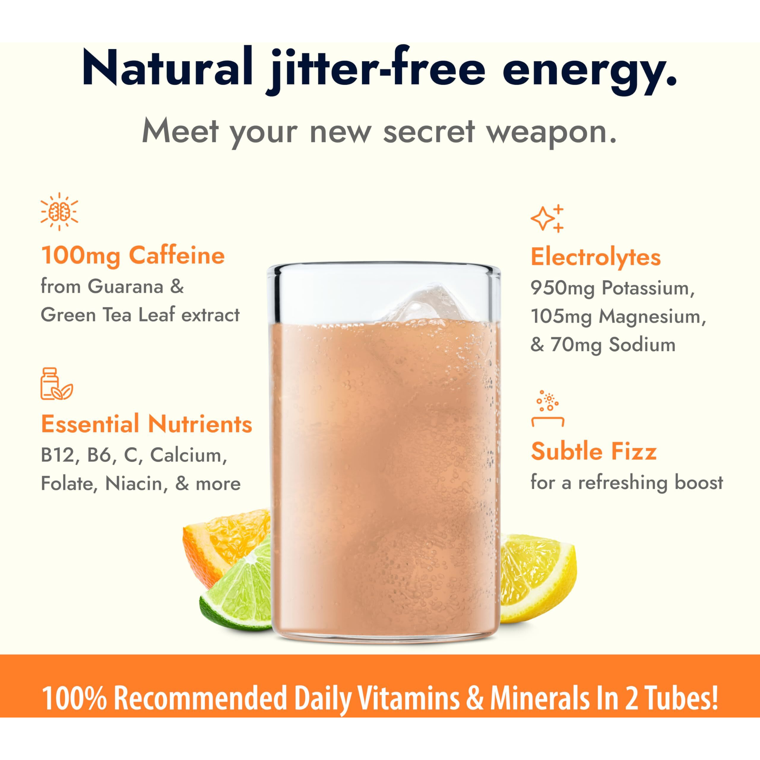 Zipfizz Daily Energy Drink Powder, Citrus, 20 Pack, 3-In-1 Sustained Energy, Rapid Hydration, And Essential Vitamins, Sugar-Free, Electrolyte Powder, Contains Vitamin B-12 & Antioxidants