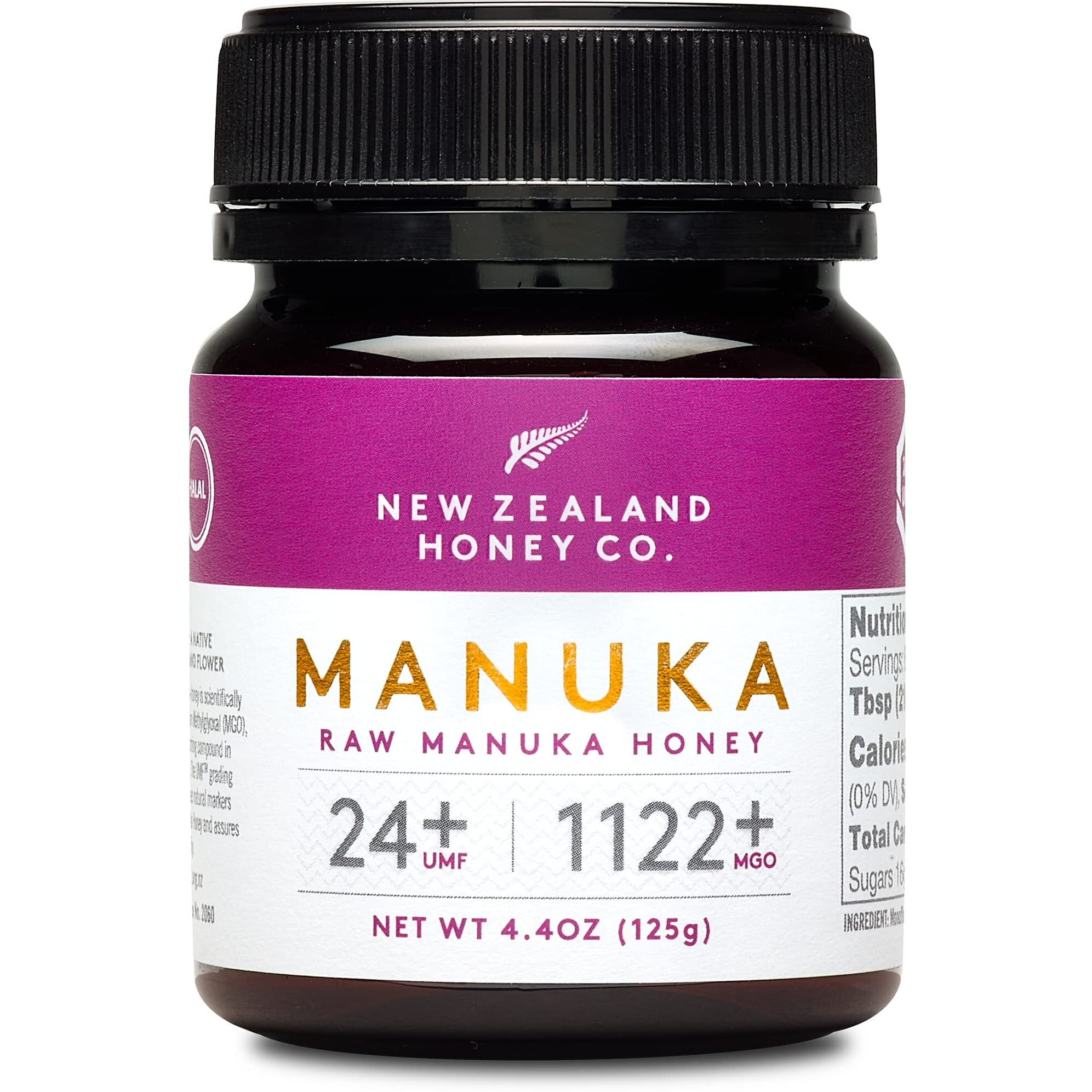 New Zealand Honey Co. Raw Manuka Honey Umf 24+ | Mgo 1122+ / 4.4Oz | 125G