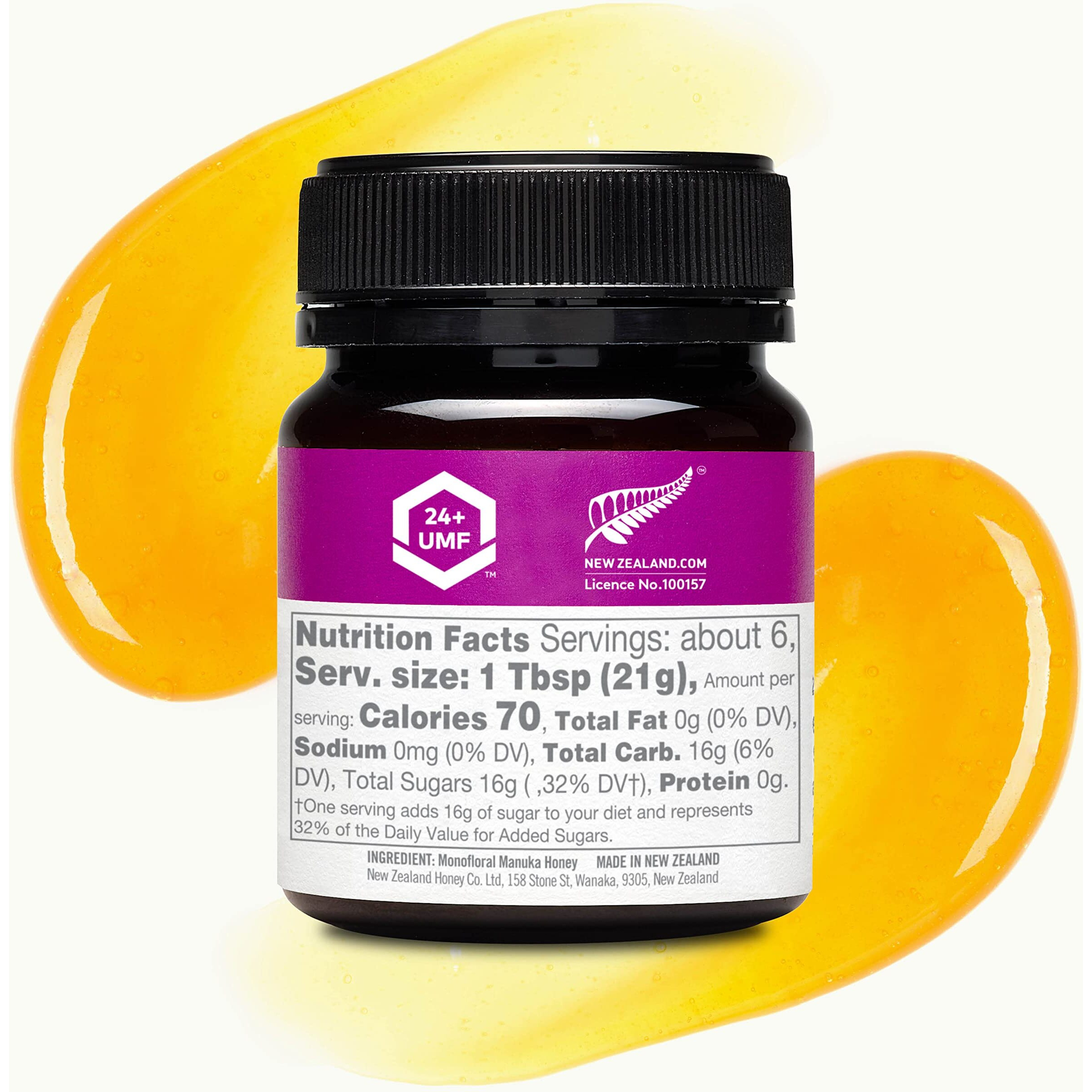 New Zealand Honey Co. Raw Manuka Honey Umf 24+ | Mgo 1122+ / 4.4Oz | 125G