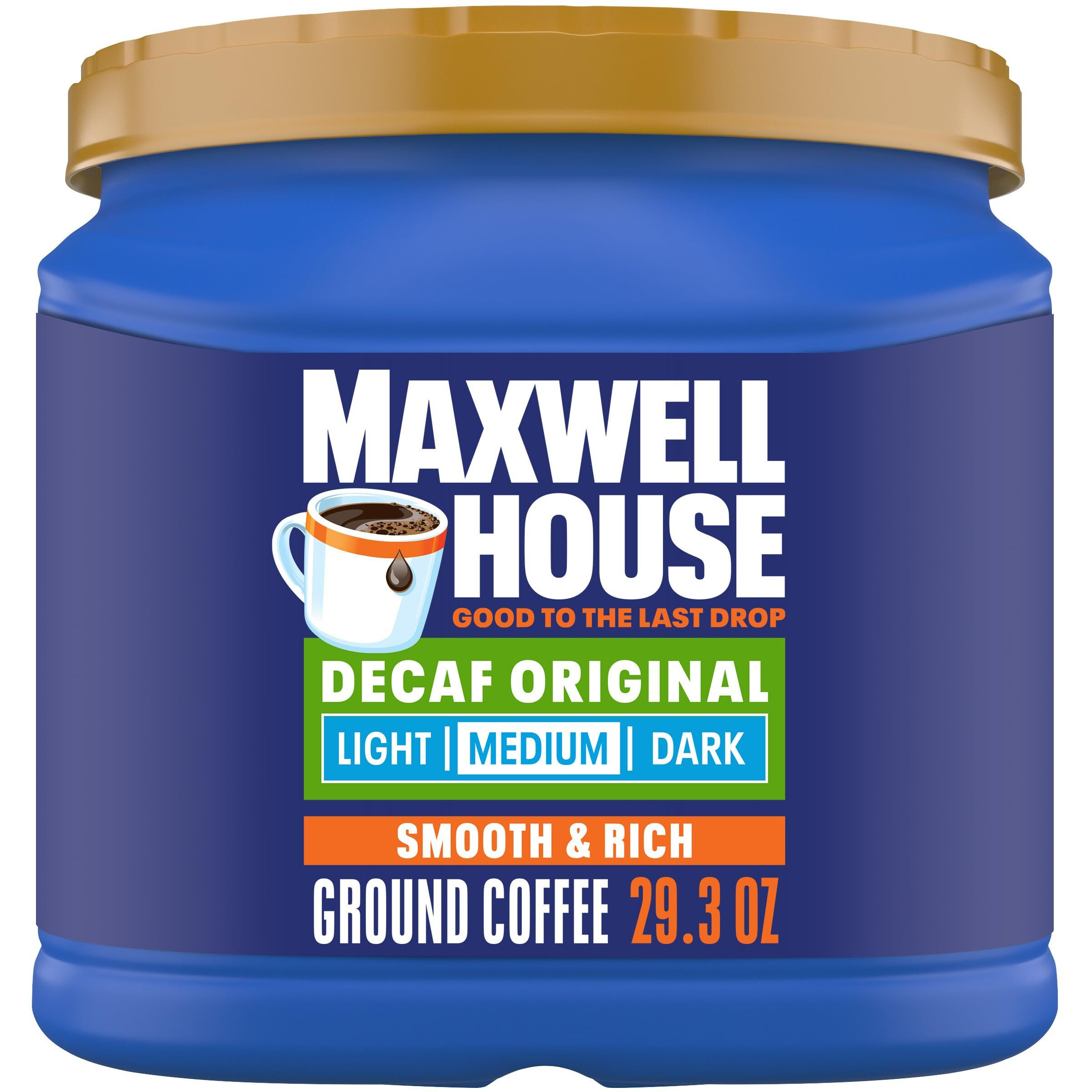 Maxwell House The Original Roast Decaf Medium Roast Ground Coffee (29.3 Oz Canister)