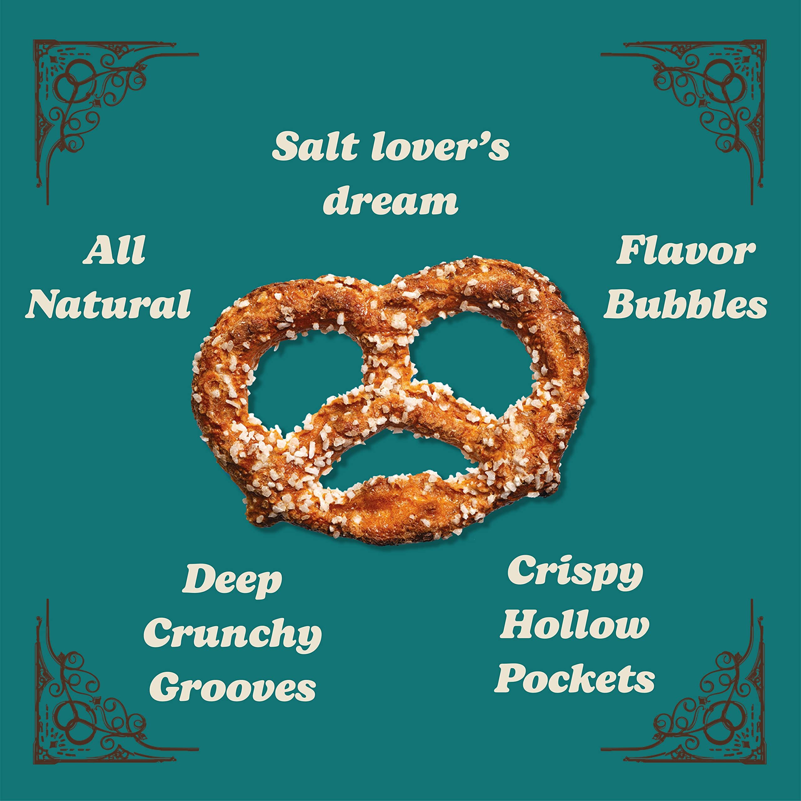 Unique Snacks Extra Salt Splits Pretzels, Original Split-Open Pretzels, Delicious Homestyle Baked Snack Bag, Ou Kosher, And Non-Gmo Food, No Artificial Flavor, 11 Oz. Bag, Pack Of 6