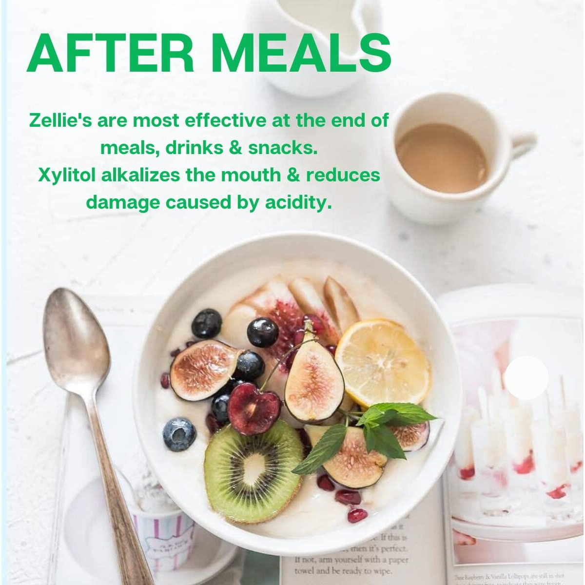 Zellie's | 100% Xylitol Sugar Free Spearmint Breath Mints | Non-Gmo, Low-Calorie, Gluten Free, Vegan & Kosher Mints (250 Count - Pack Of 1)