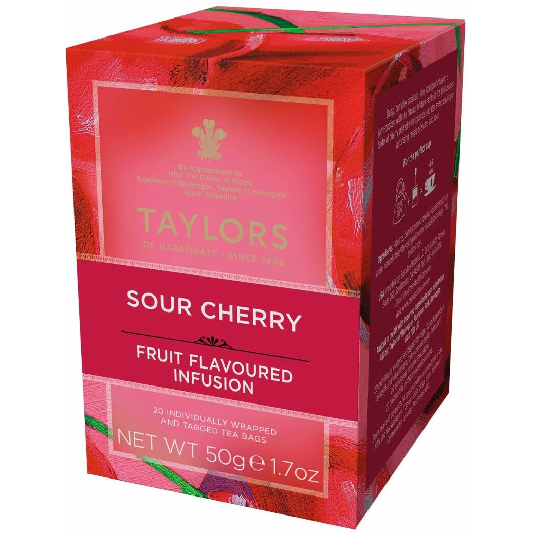 Taylors Of Harrogate Sour Cherry Infusion, 20 Teabags (Pack Of 6)