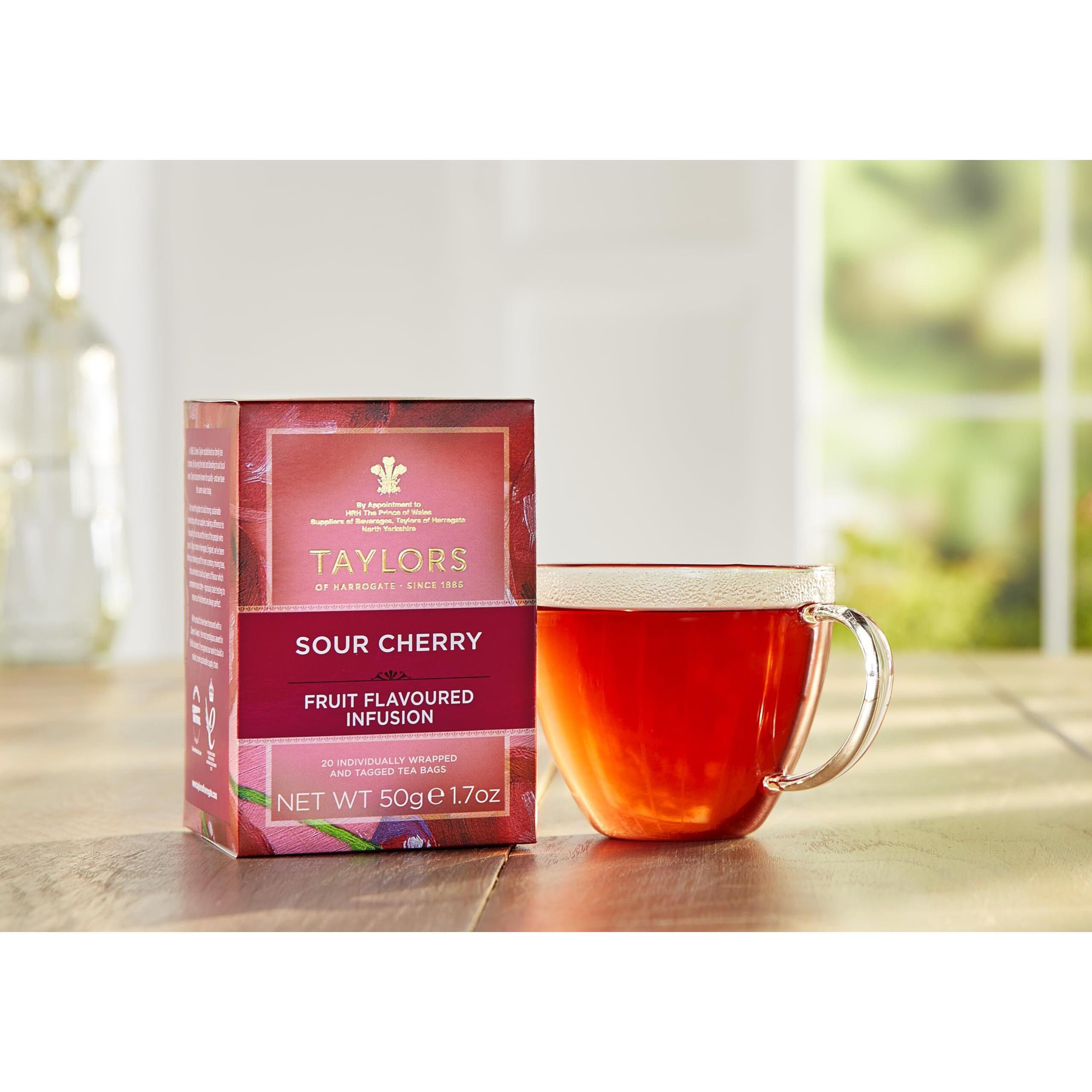 Taylors Of Harrogate Sour Cherry Infusion, 20 Teabags (Pack Of 6)