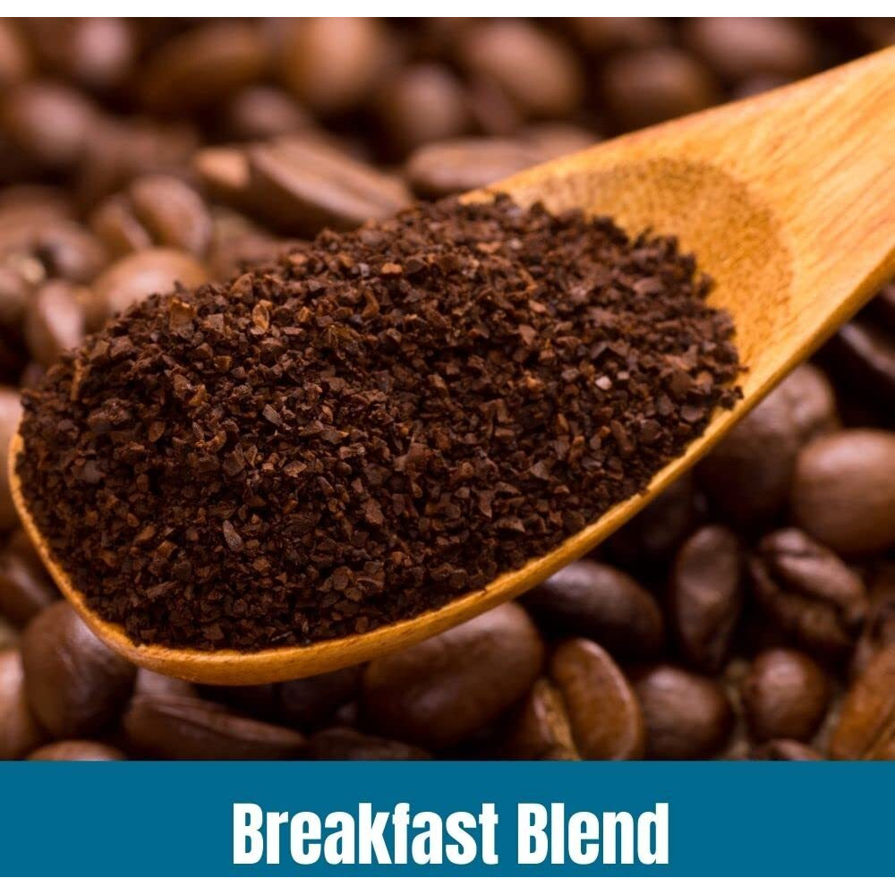 Door County Coffee Breakfast Blend Non-Flavored Coffee Ground | 10 Oz Bag | Non-Flavored Ground Coffee Medium Roast | 100% Specialty Arabica Coffee Ground | Non-Flavored Gourmet Coffee | Breakfast Blend Coffee