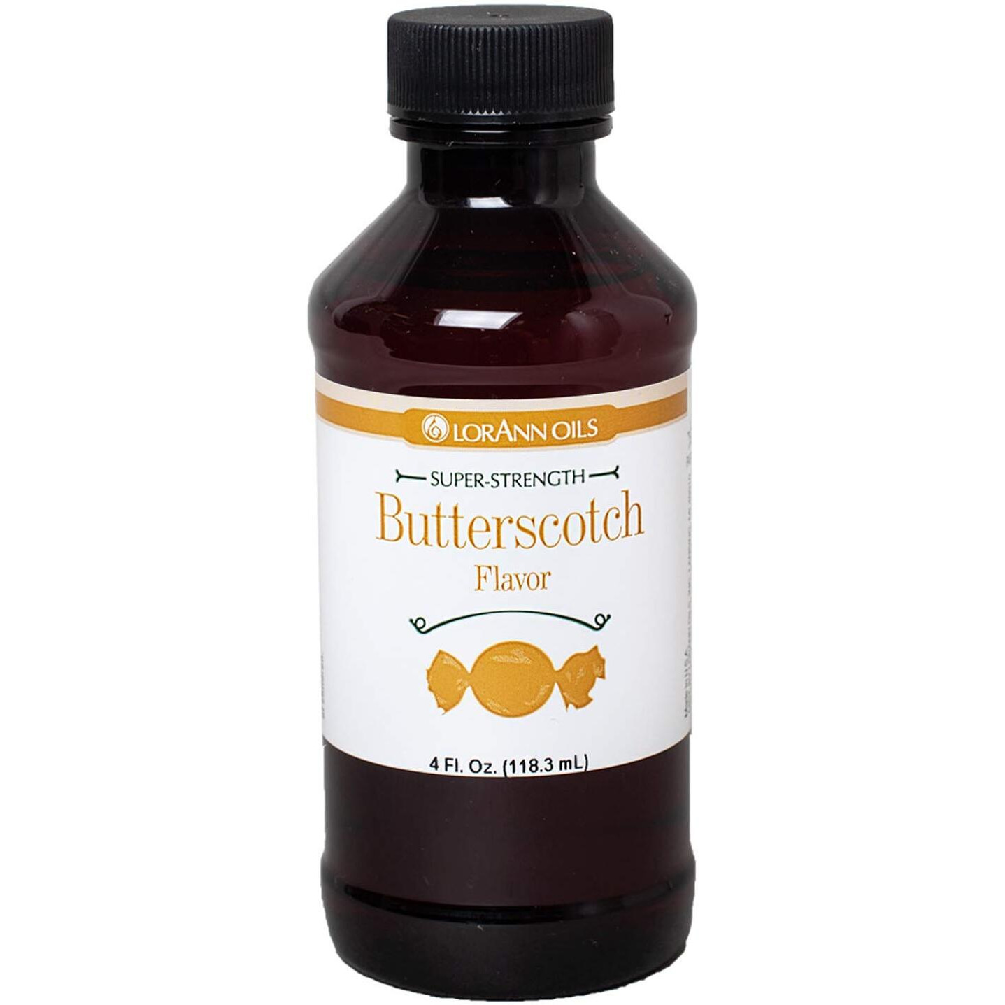 Lorann Butterscotch Ss Flavor, 4 Ounce Bottle - Includes A Threaded Glass Dropper