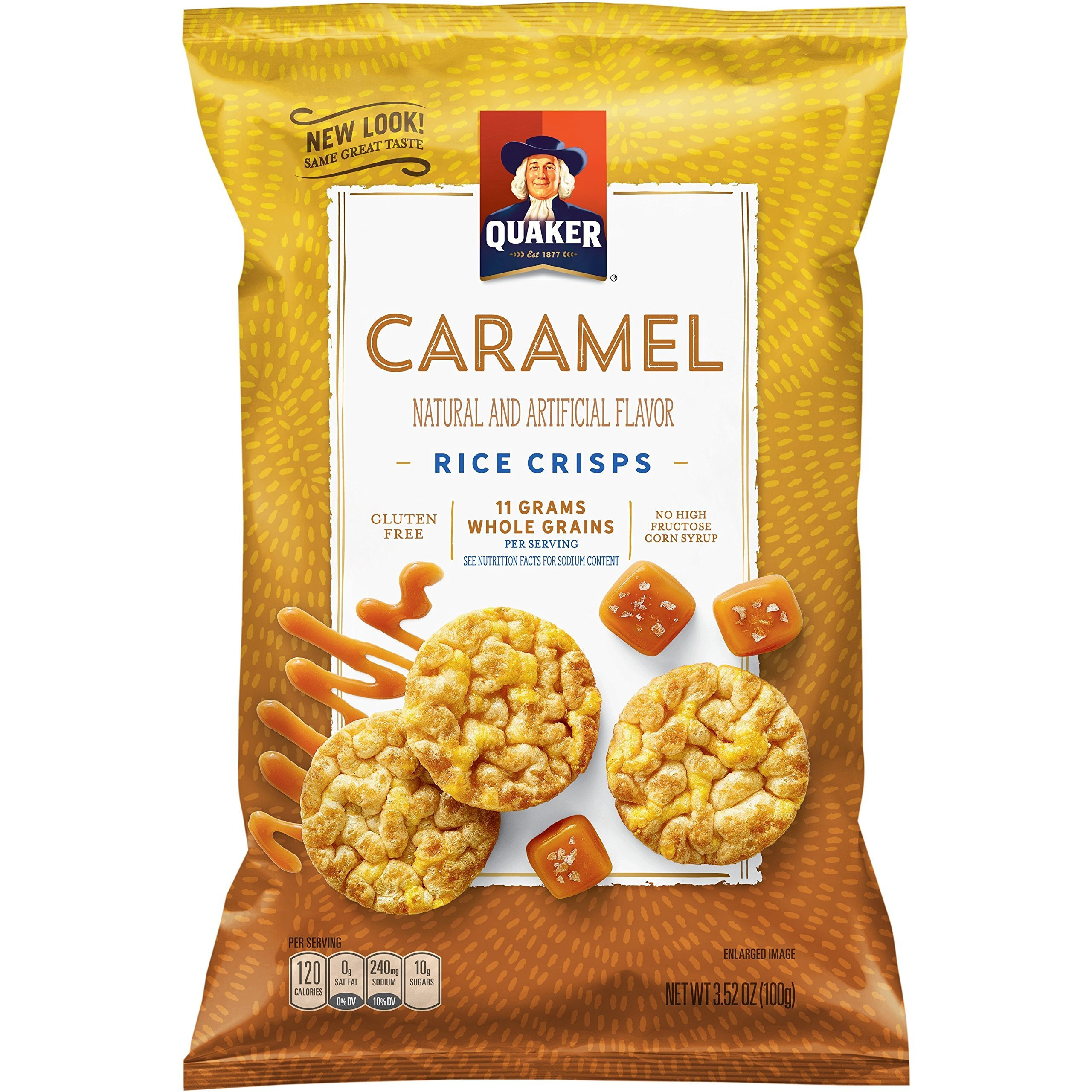 Quaker Rice Crisps, Gluten Free, Caramel, 7.04 Ounce (Pack Of 6)