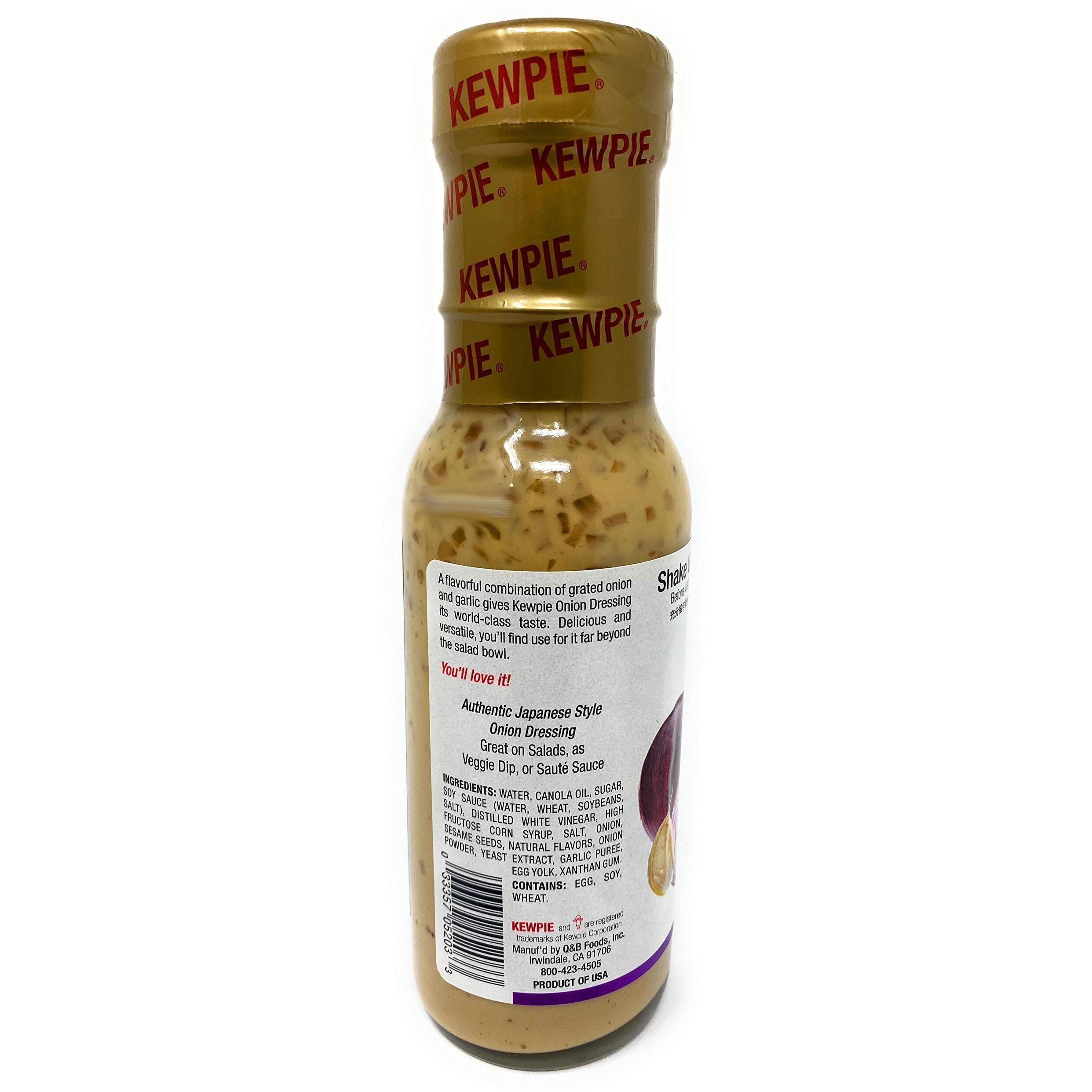 Kewpie Japanese Onion Dressing With Garlic 8Oz (236Ml), 1 Pack