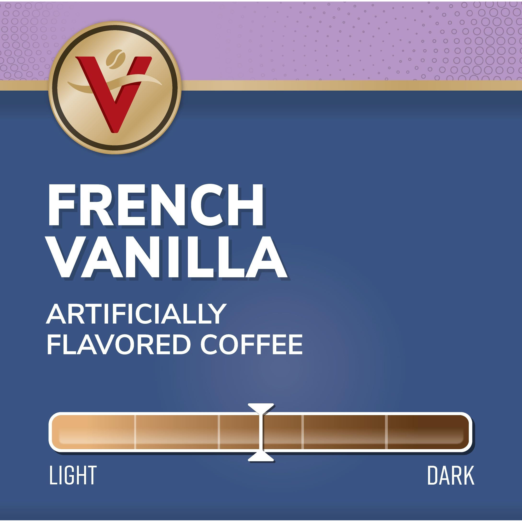 Victor Allen's Coffee French Vanilla Flavored, Medium Roast, 1 Pack - 12 Count, Single Serve Coffee Pods For Keurig K-Cup Brewers