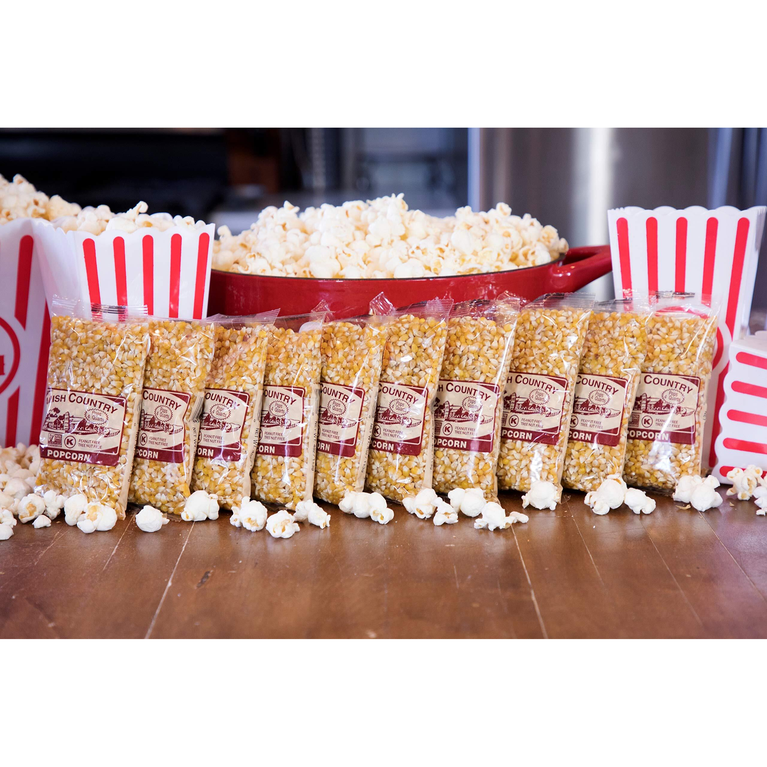 Amish Country Popcorn | 10-4Oz Bags - Ladyfinger Popcorn | Old Fashioned, Non-Gmo And Gluten Free