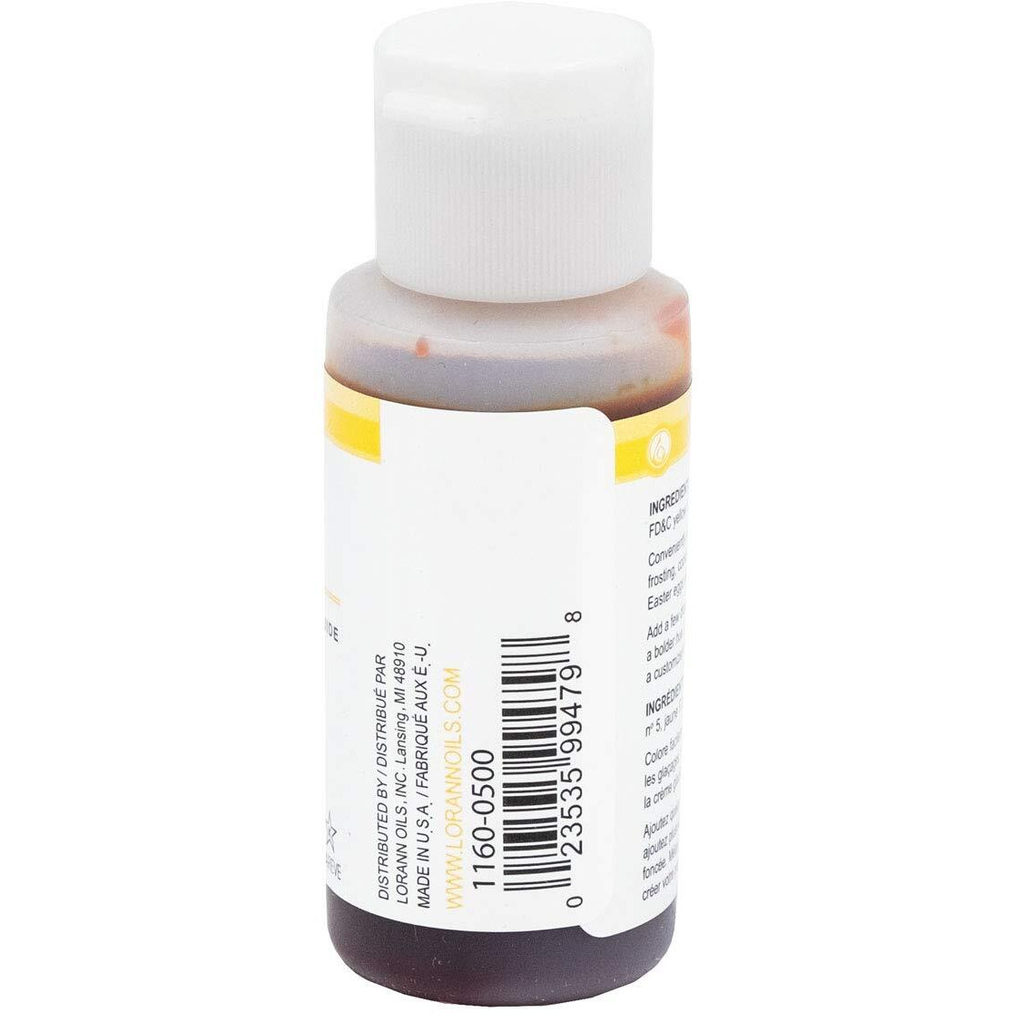 Lorann Gold Liquid Food Color, 1 Ounce Squeeze Bottle