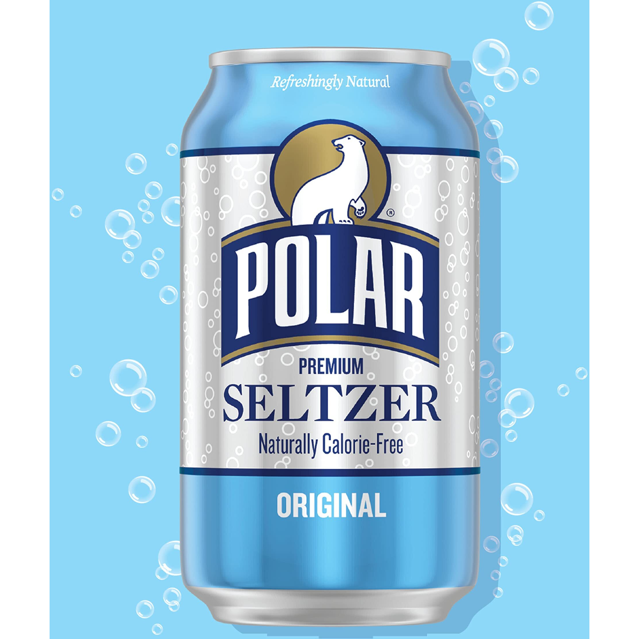 Polar Seltzer Water Original, 12 Fl Oz Cans, 18 Pack