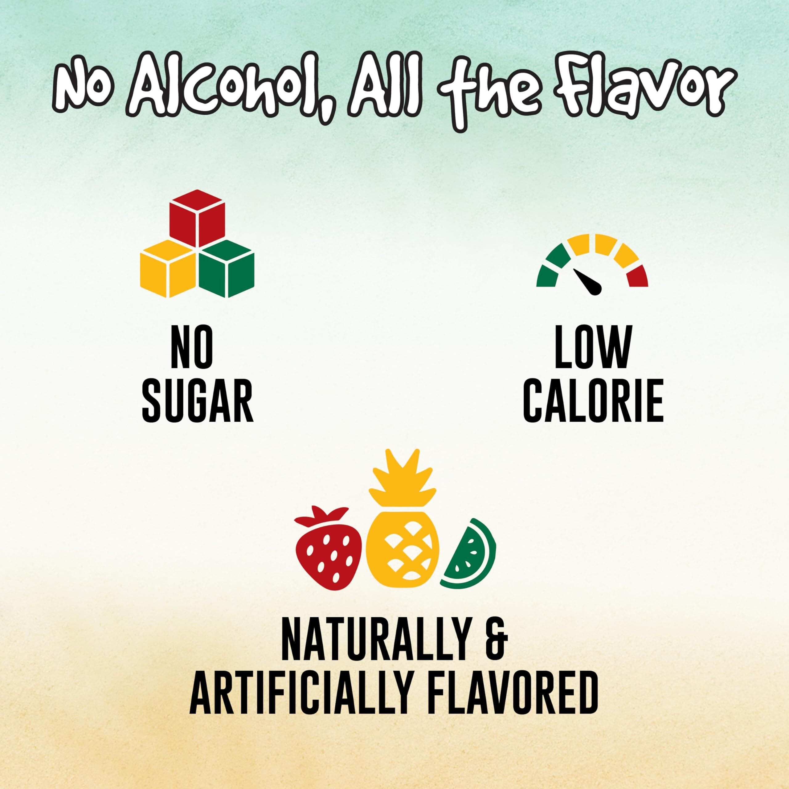 Margaritaville Singles To Go Water Drink Mix, Variety Pack, Includes 4 Flavors Caribbean Fruit Punch, Pina Colada, Strawberry Daiquiri, And Margarita,1 Box (40 Single Servings)