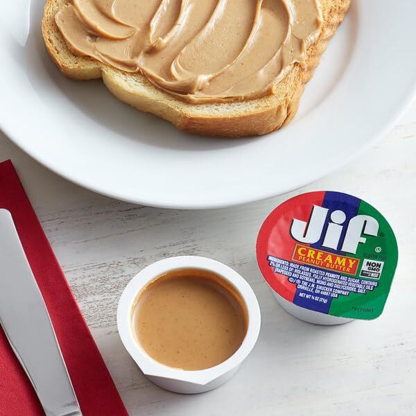 Peanut Butter To Go Cups, Natural & Creamy Snack Size (Pack Of 18). Perfect Portion Control (Just  Oz) 122 Calories Per Single Cup. Atrevo Bundle + 18 Eco-Friendly Wooden Spoons. Back To School Snacks.