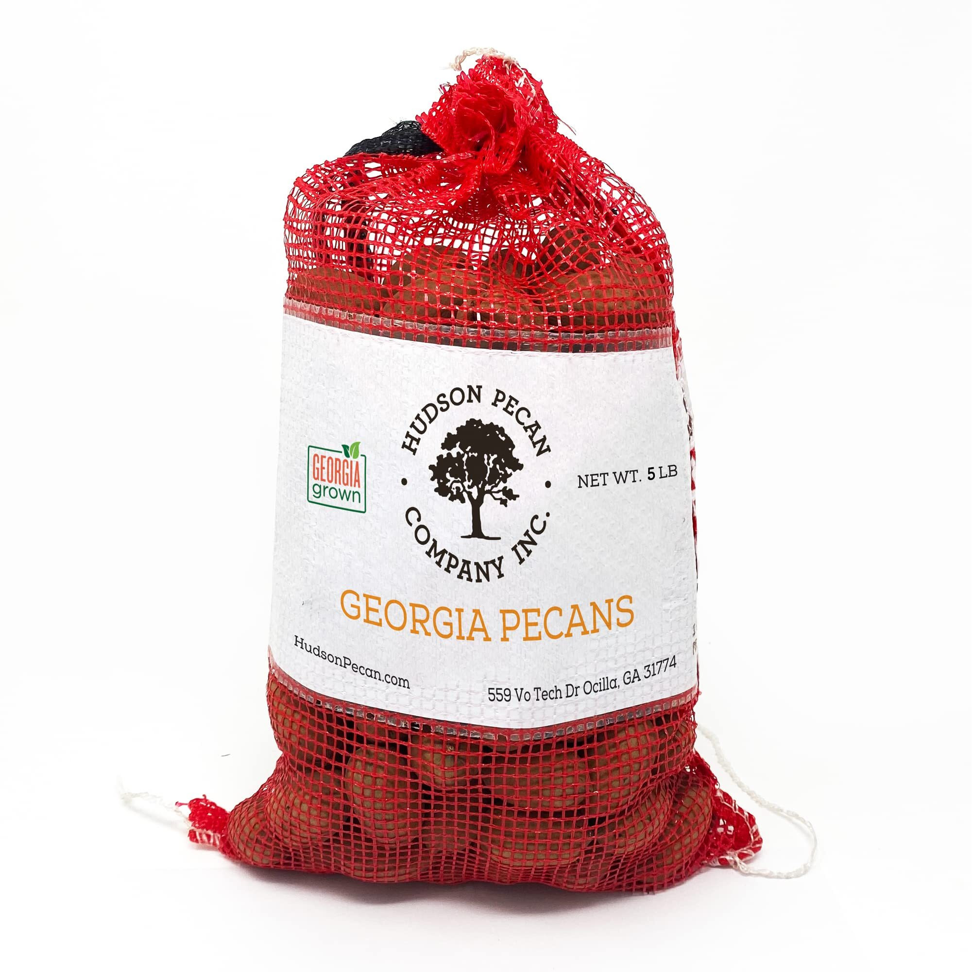 Hudson Pecan Company - 5Lb In-Shell Pecans, Gluten-Free Snack And Kosher Certified, Keto-Friendly Food For Healthy, Low-Carb Snacks Or Salad Topping, 5Lb Bag