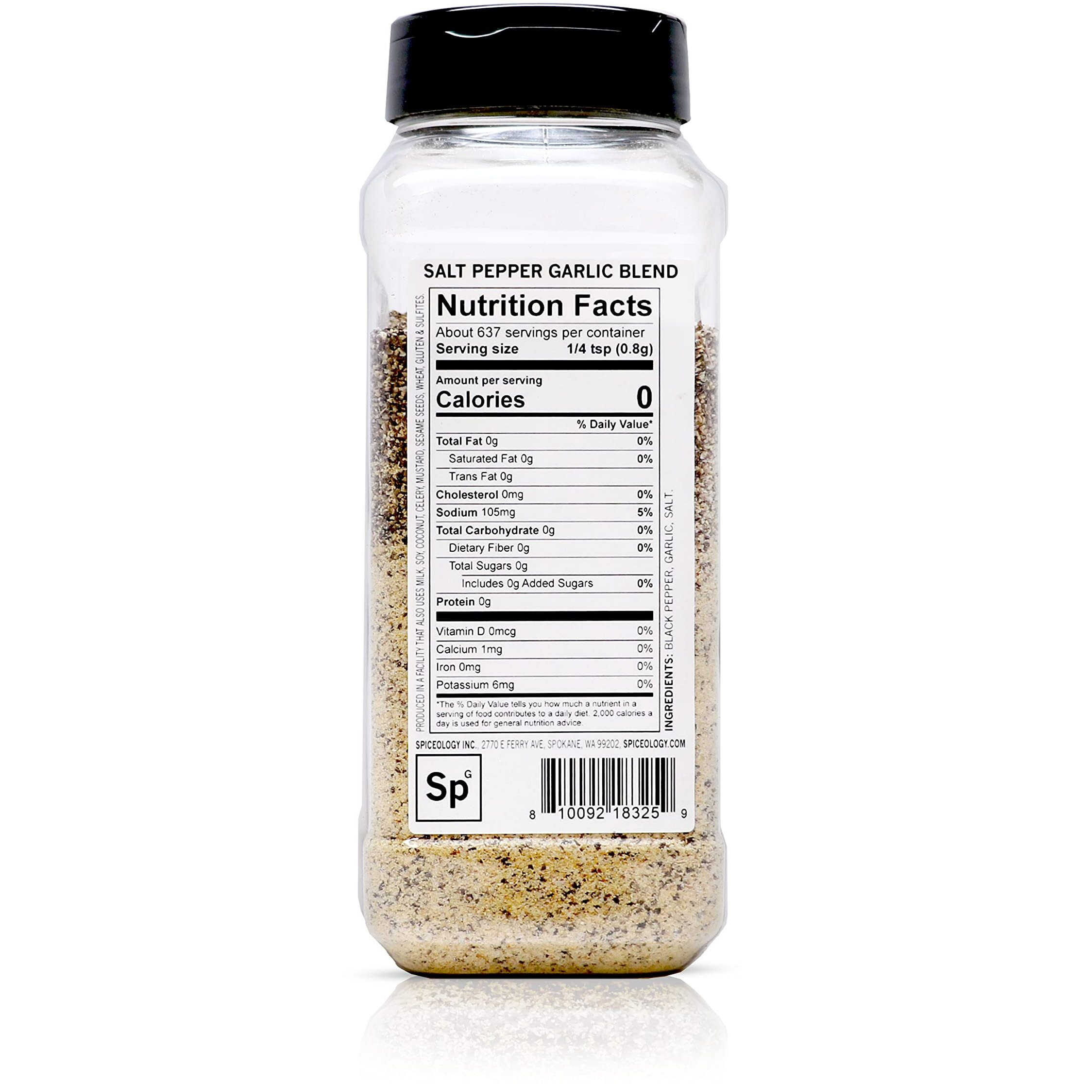 Spiceology - Salt Pepper Garlic - Spg - Use On Steak, Chicken, Hamburgers, Brisket, Turkey, Stew - Bbq Rub - Seasoned Salt - Spices And Seasonings - Grill Seasoning