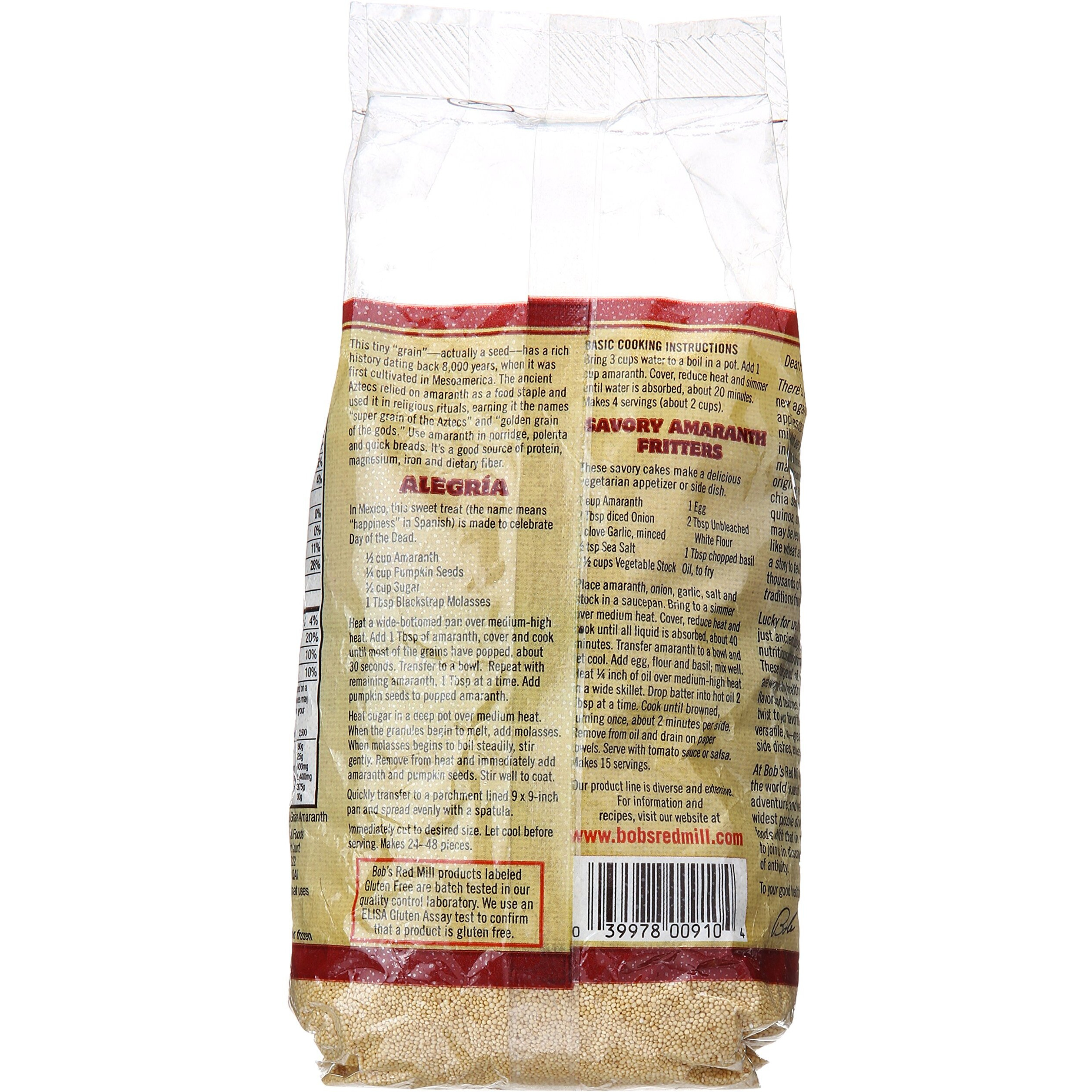 Bob's Red Mill Organic Amaranth Grain, 24 Oz