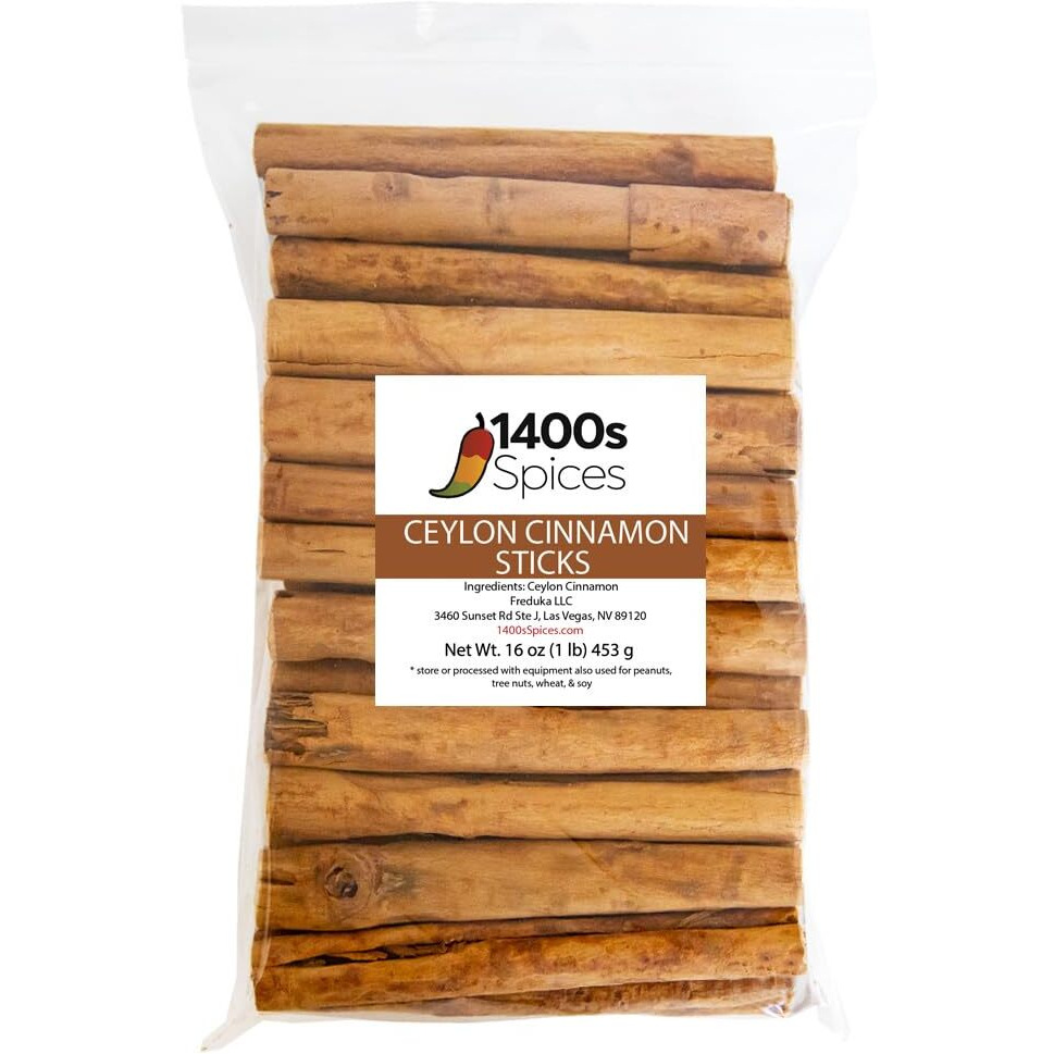 1Lb Ceylon Cinnamon Sticks From Sri Lanka, True Cinnamon Stick, Canela Entera En Rama.