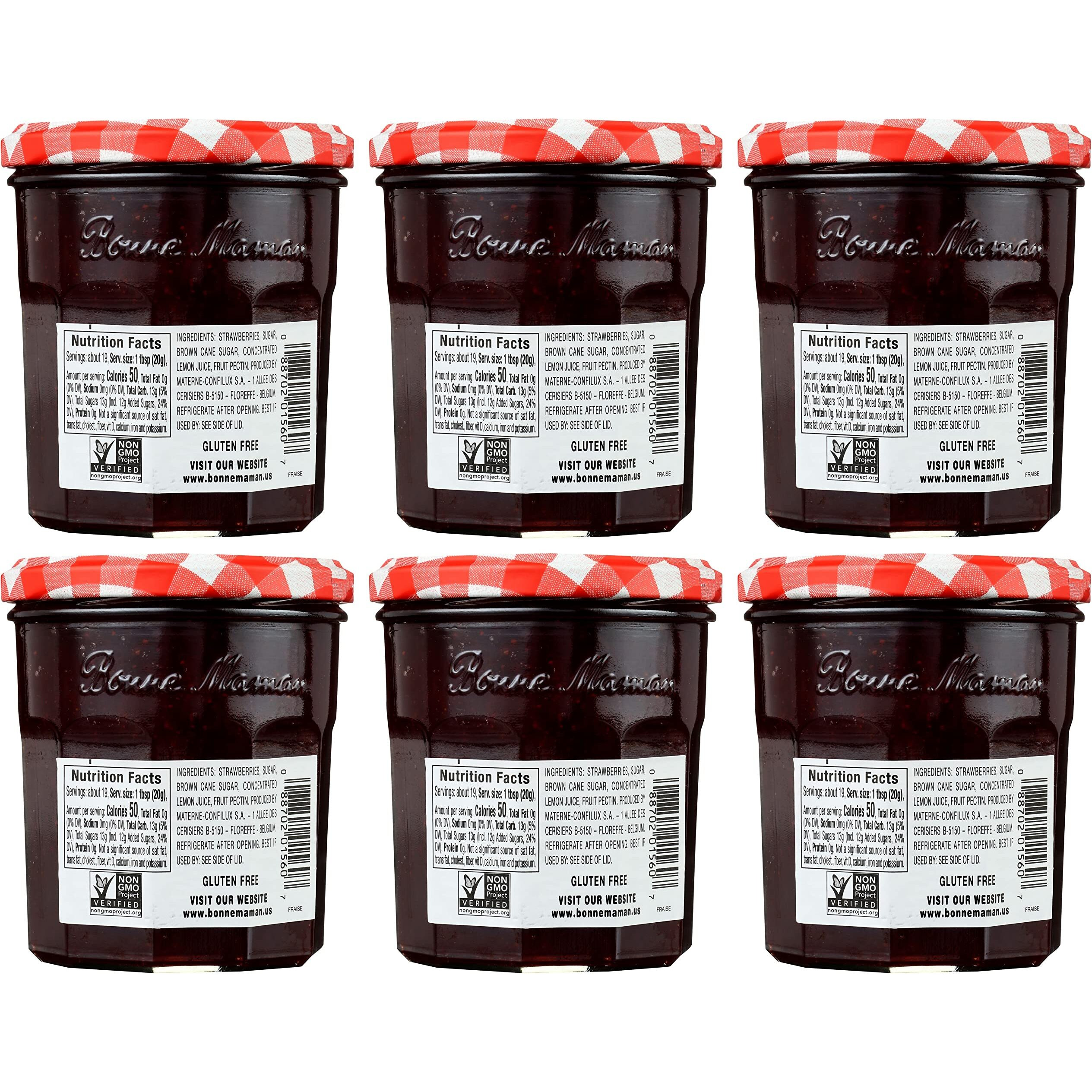 Bonne Maman Strawberry Preserves, 13 Ounce Jars (Pack Of 6)