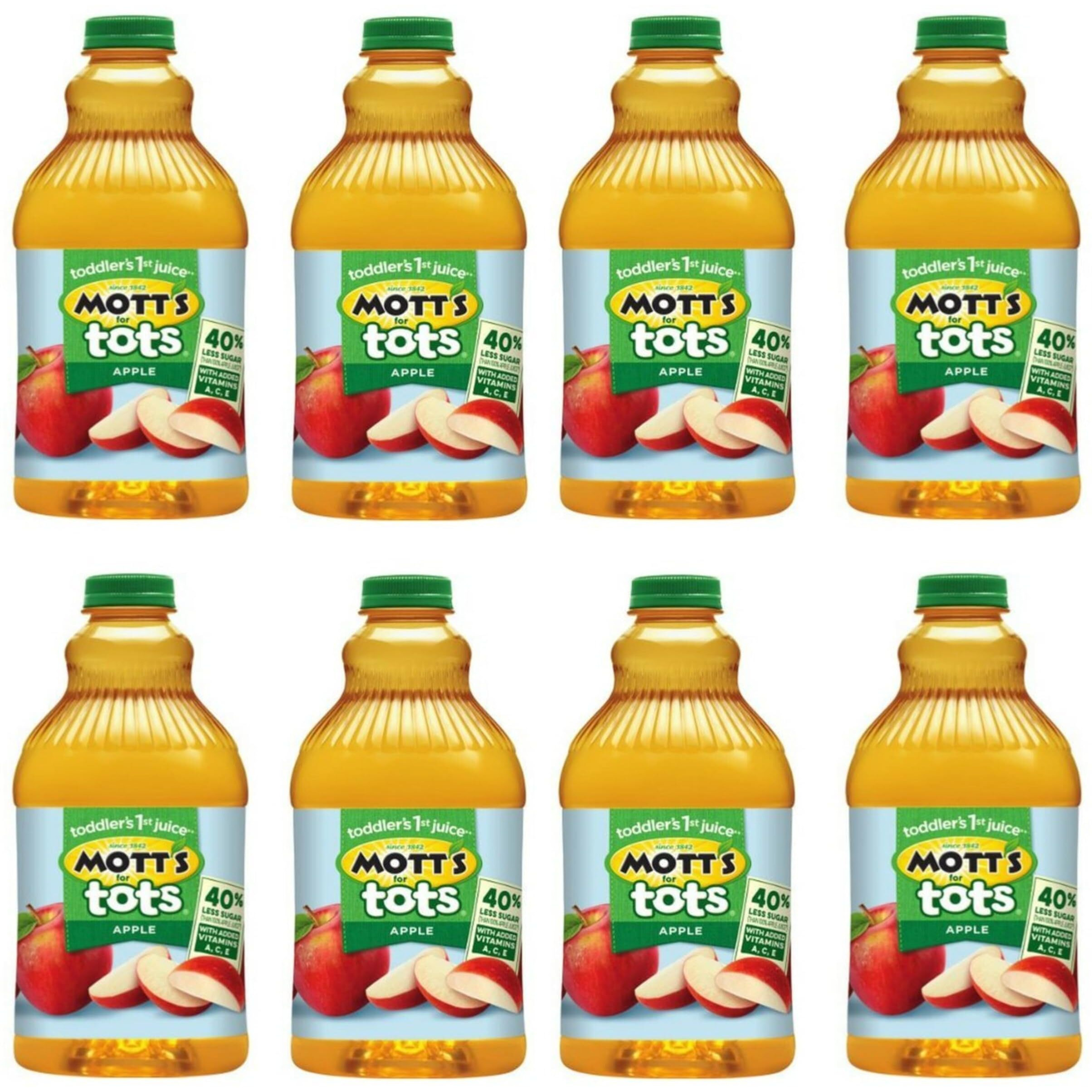 Mott's For Tots Apple, 64 Fl Oz Bottle, Juice With Purified Water, Good Source Of Vitamin C, 40% Less Sugar Than 100% Apple Juice, No Artificial Sweeteners