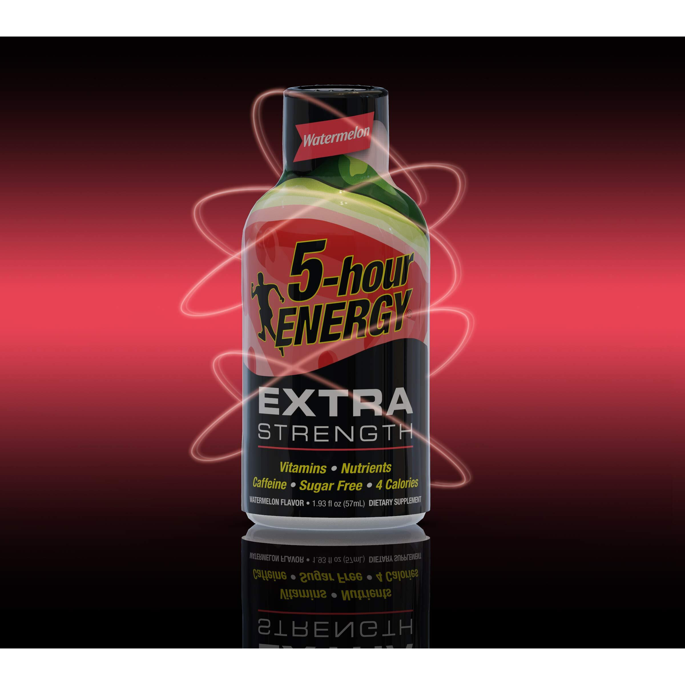 5-Hour Energy Shot, Extra Strength Watermelon 1.93 Oz, 24 Count