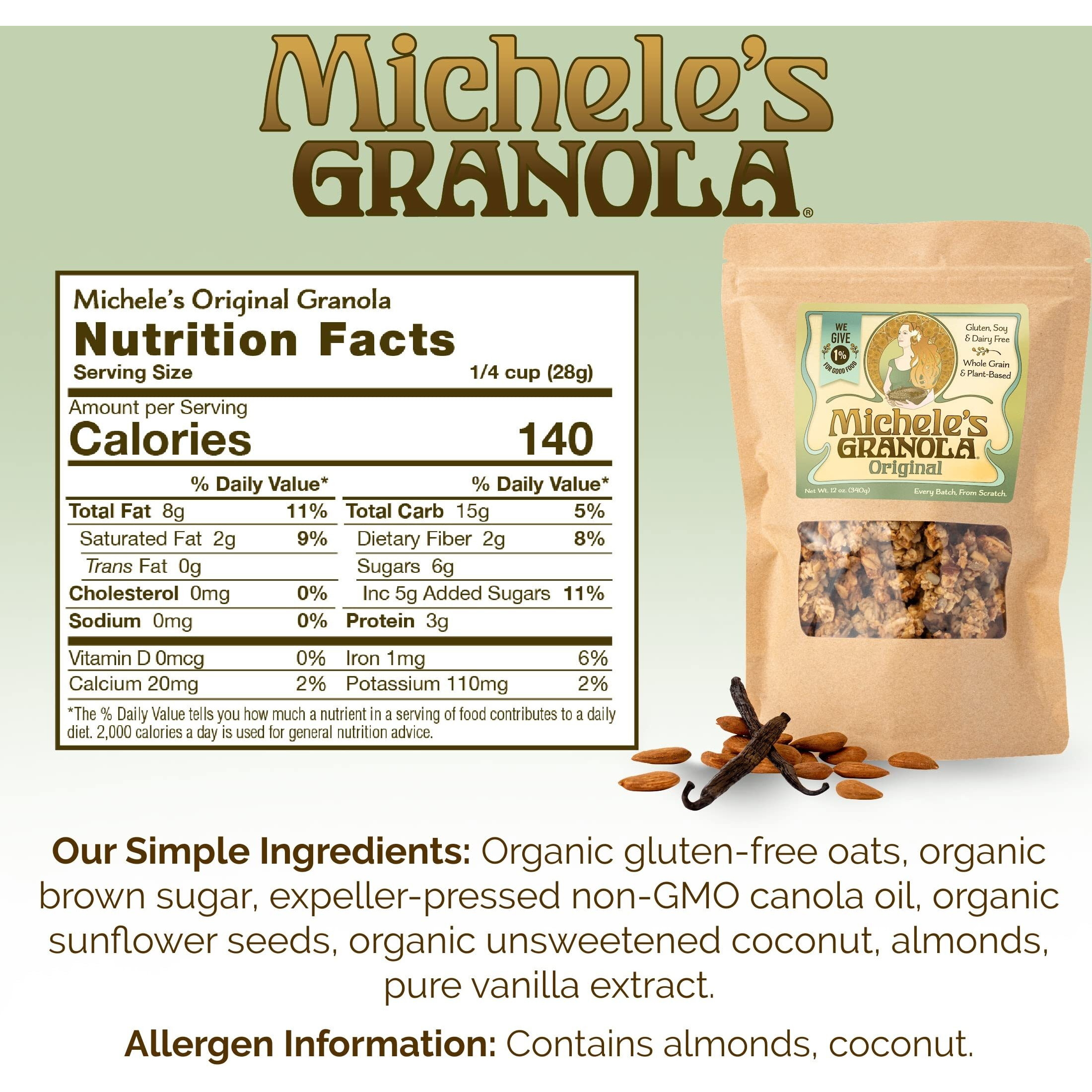 Michele's Granola Original Gluten-Free & Non-Gmo (12 Ounce (Pack Of 3))